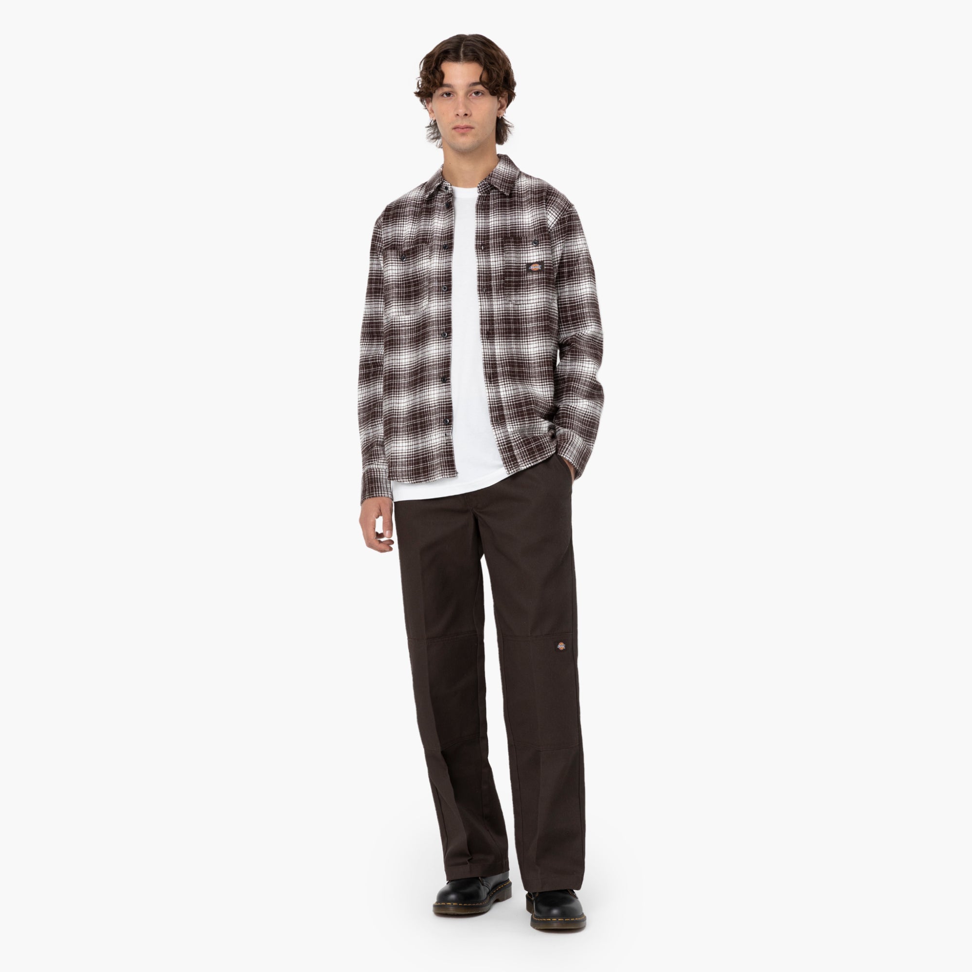 "Loose Fit Double Knee Work Pants"