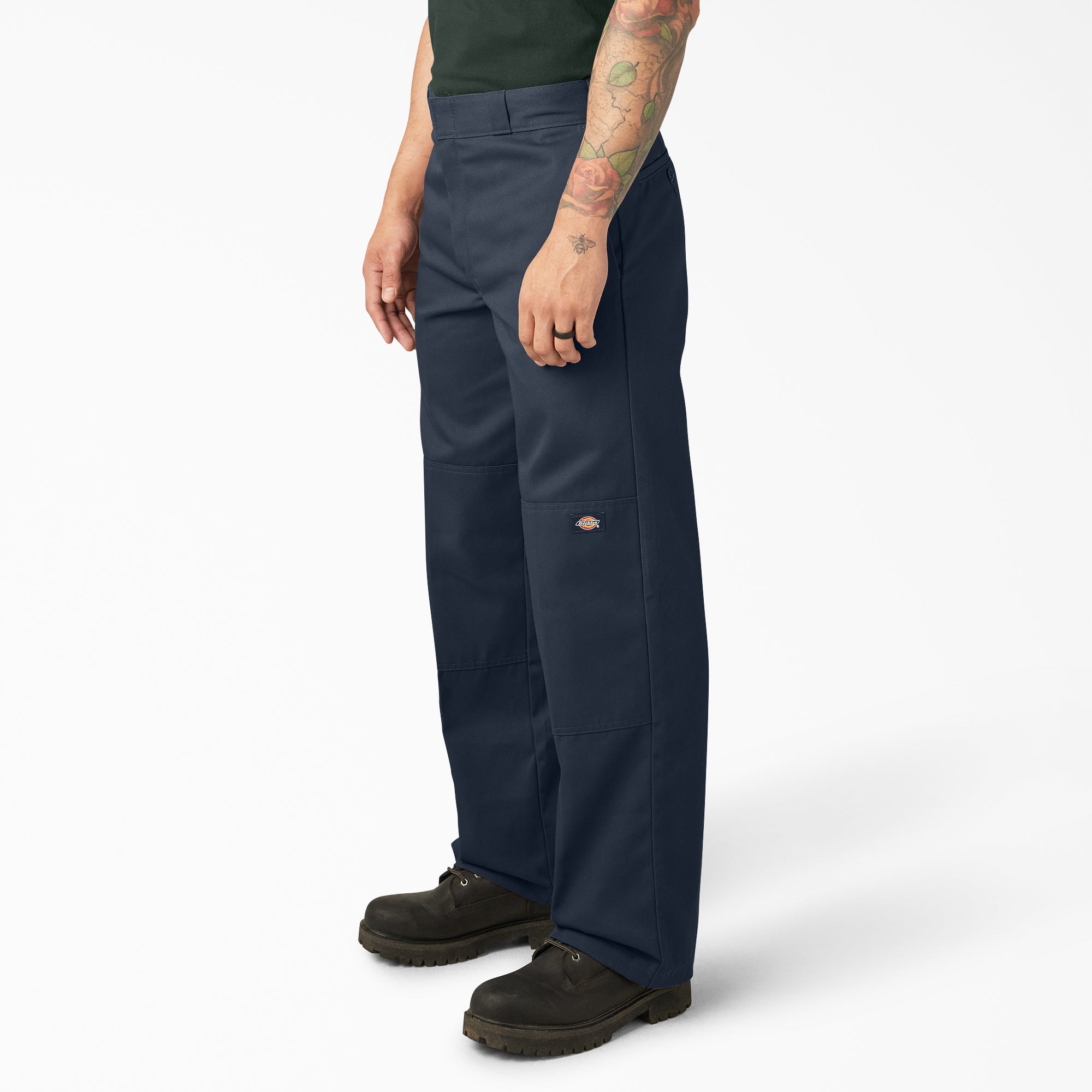 "Loose Fit Double Knee Work Pants"