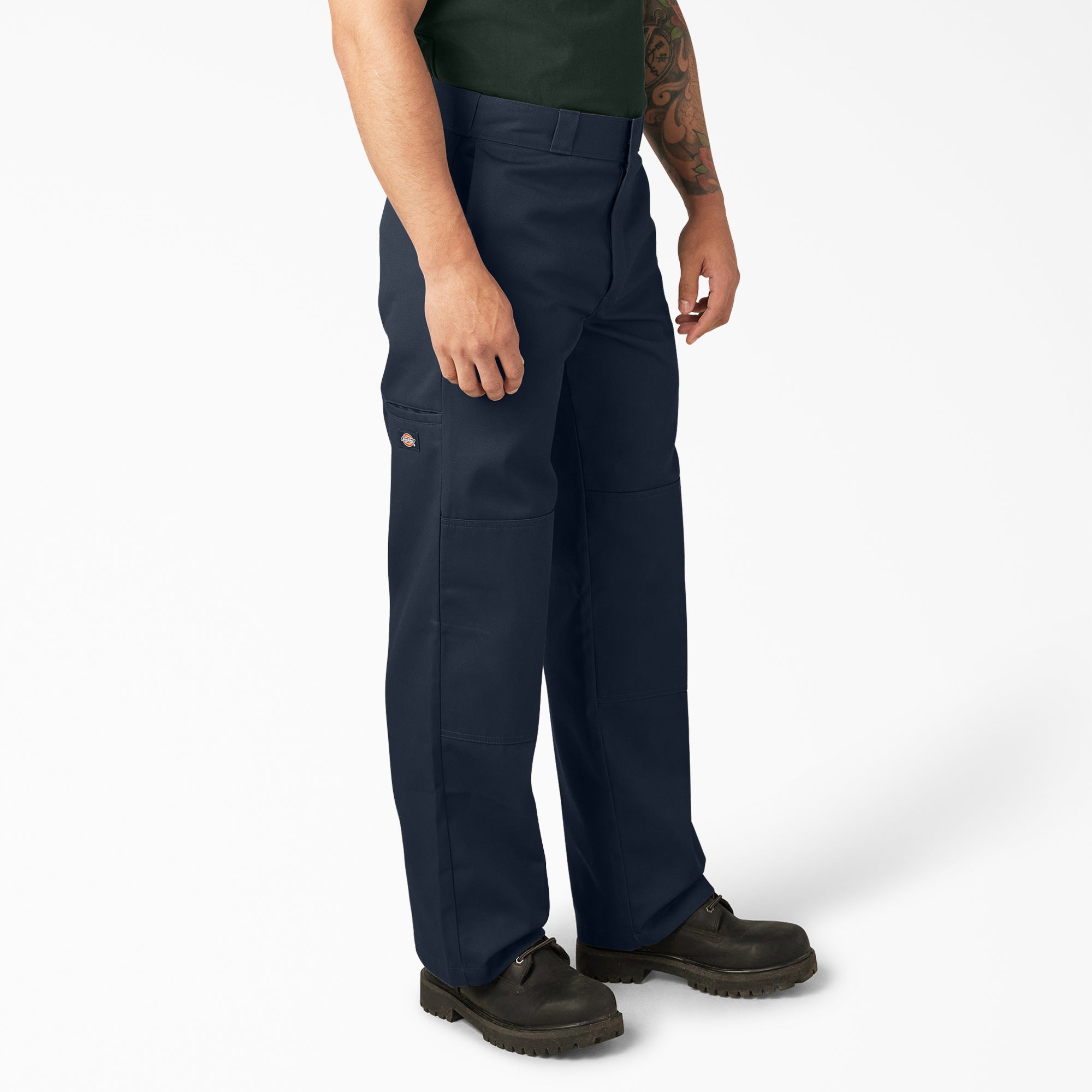 "Loose Fit Double Knee Work Pants"