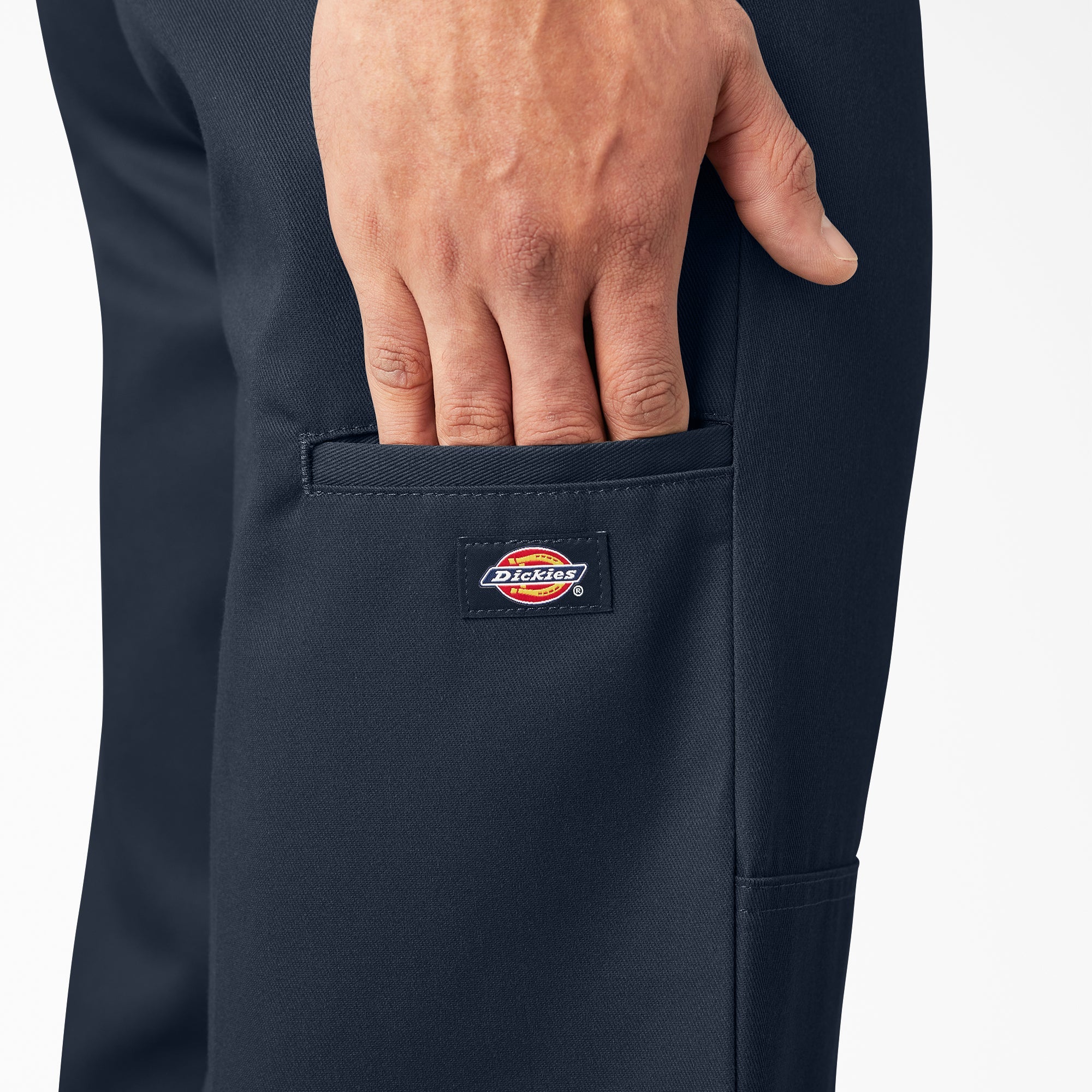 "Loose Fit Double Knee Work Pants"