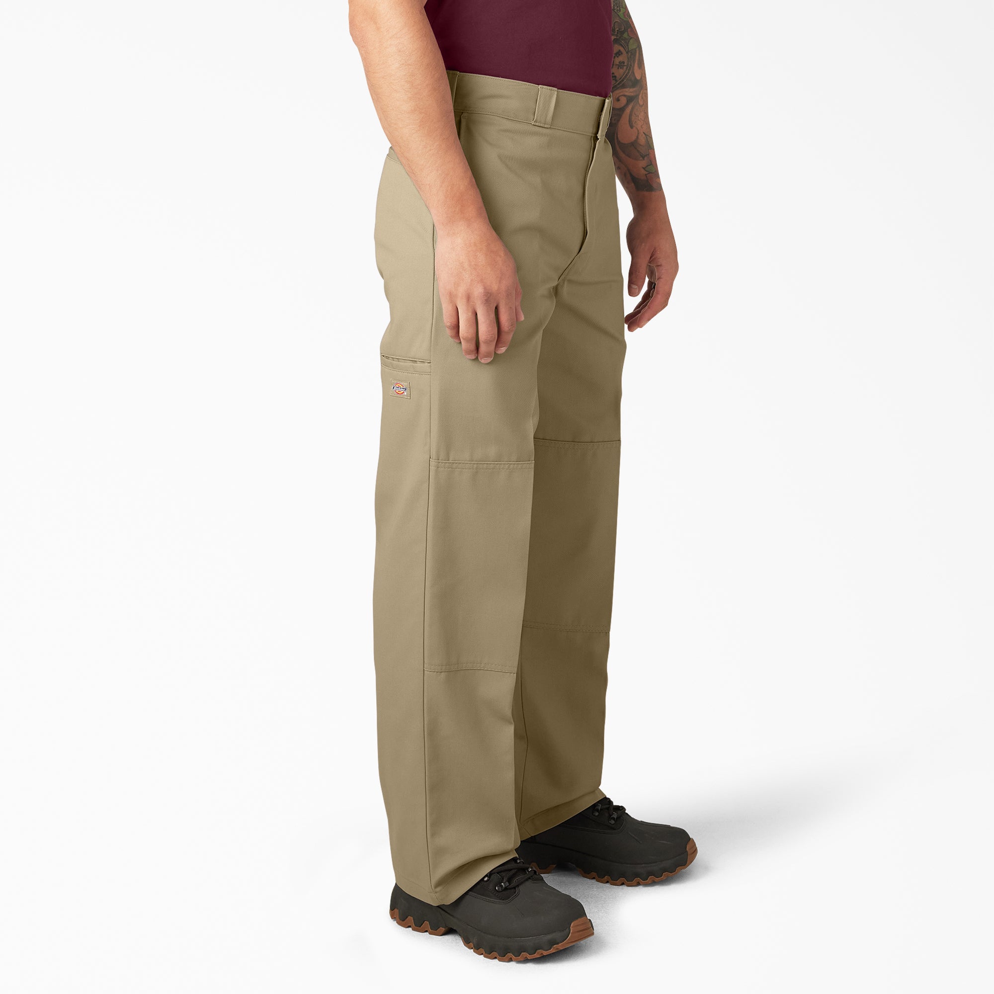 "Loose Fit Double Knee Work Pants"