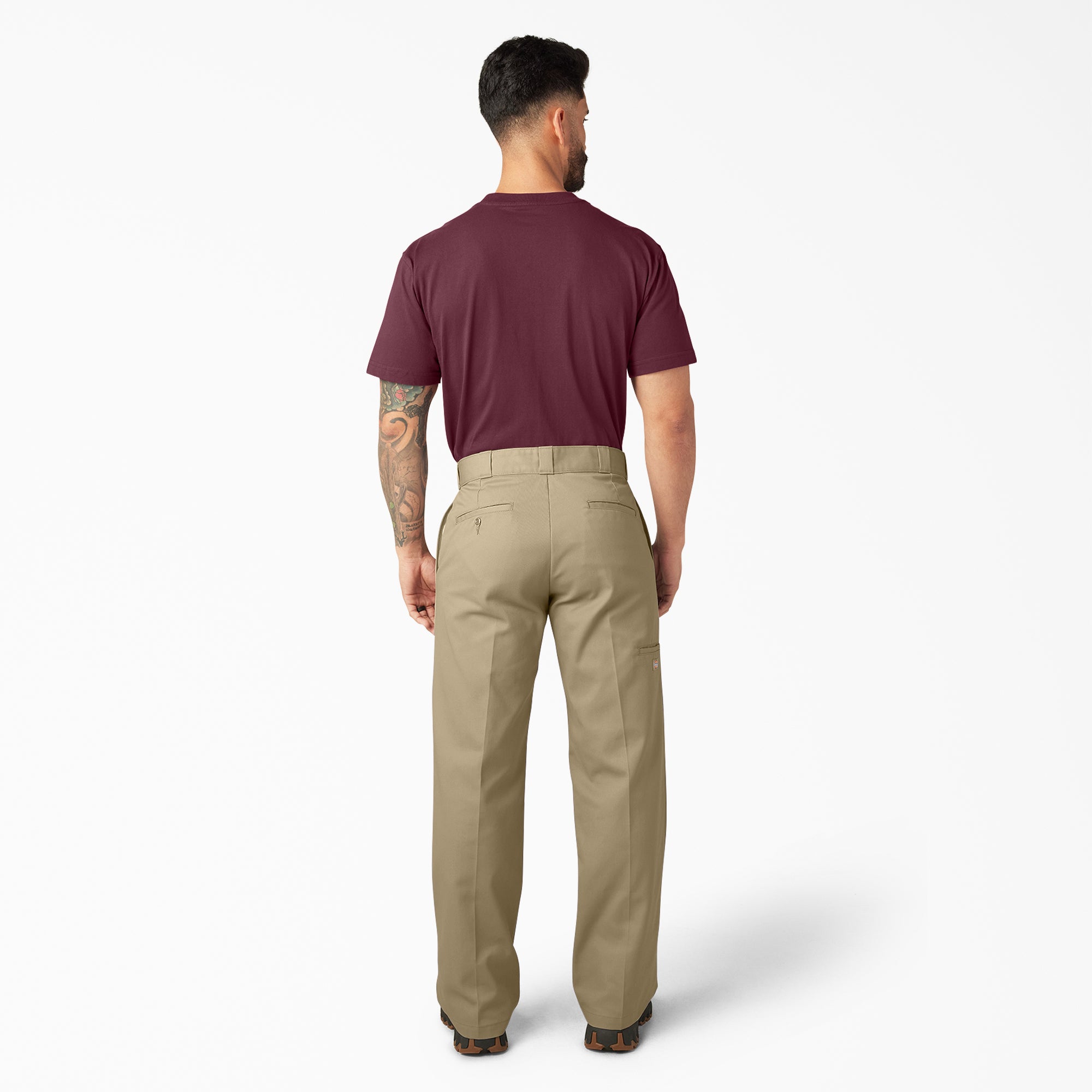 "Loose Fit Double Knee Work Pants"