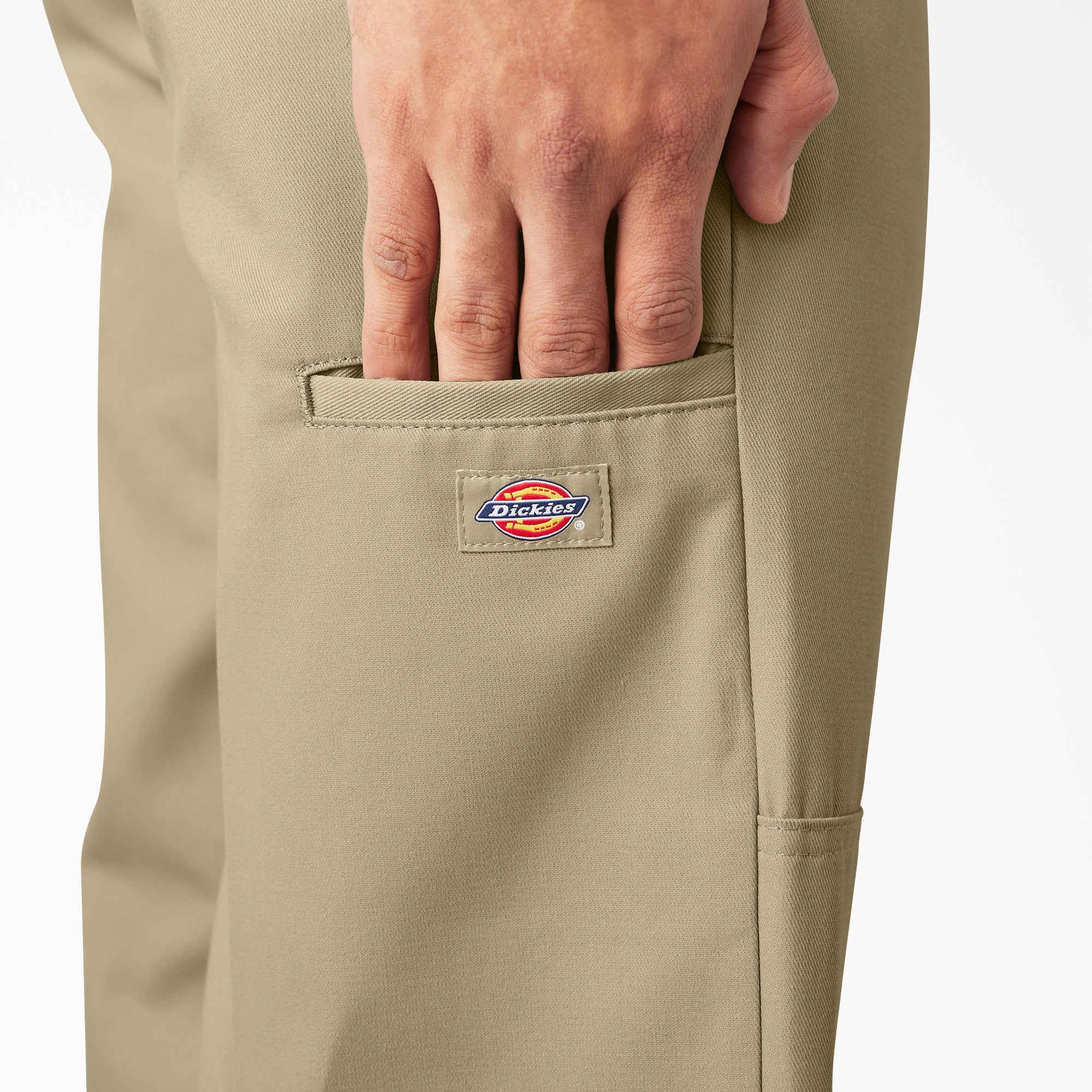 "Loose Fit Double Knee Work Pants"