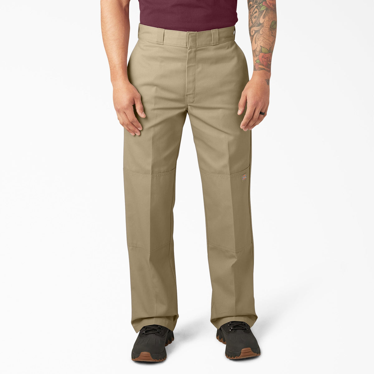 "Loose Fit Double Knee Work Pants"