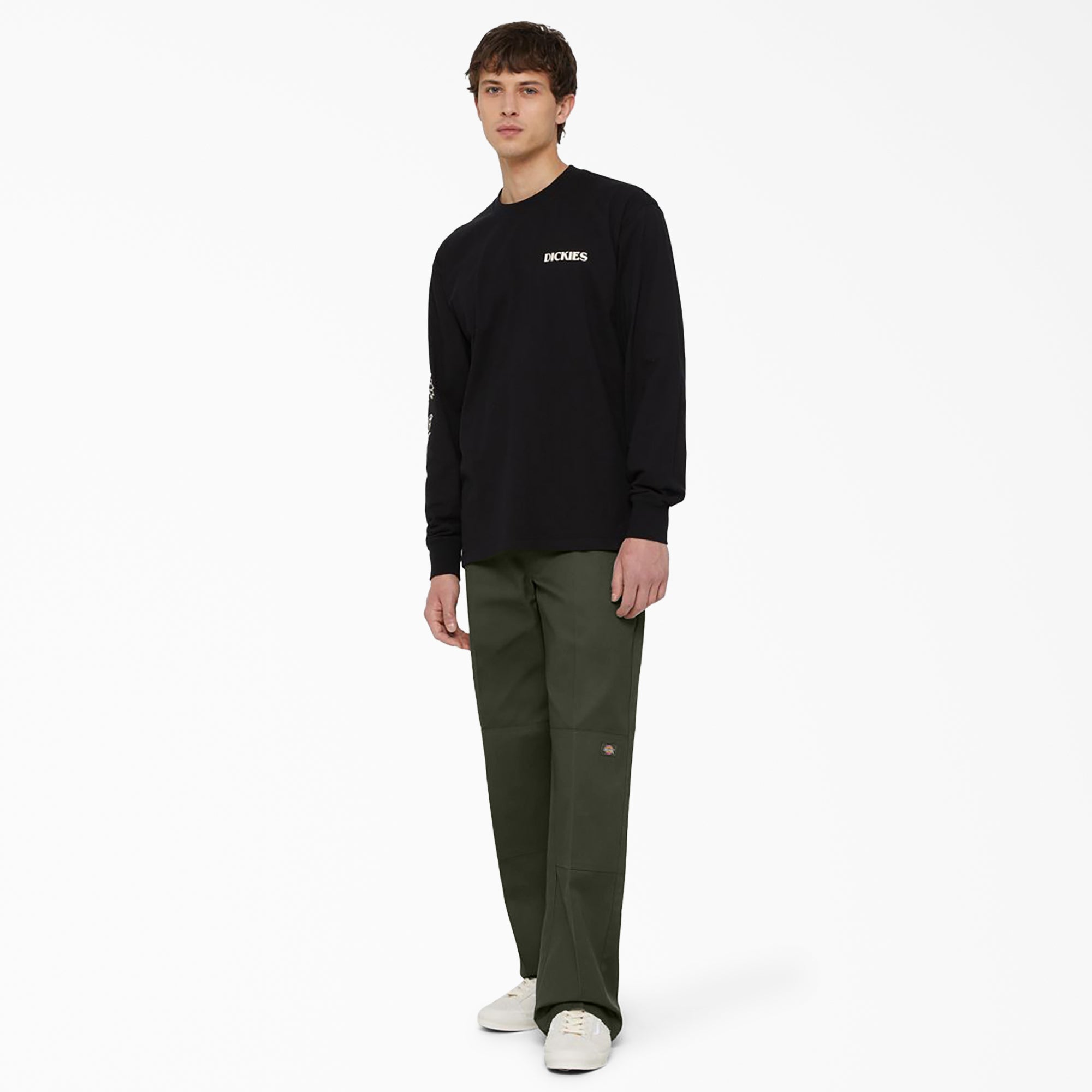 "Loose Fit Double Knee Work Pants"