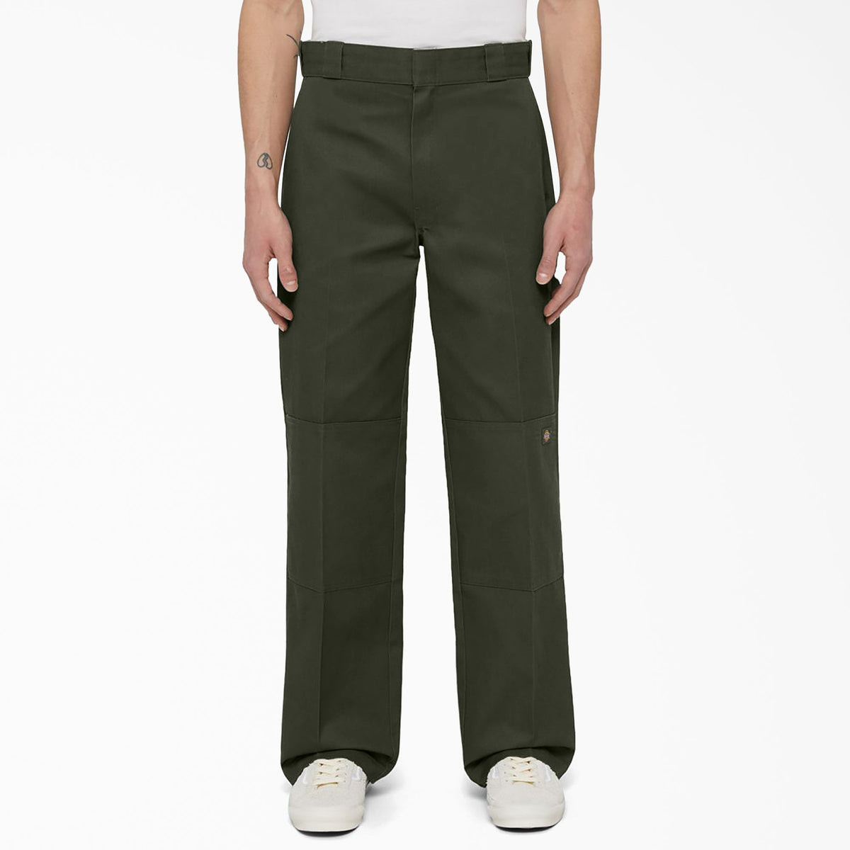 "Loose Fit Double Knee Work Pants"