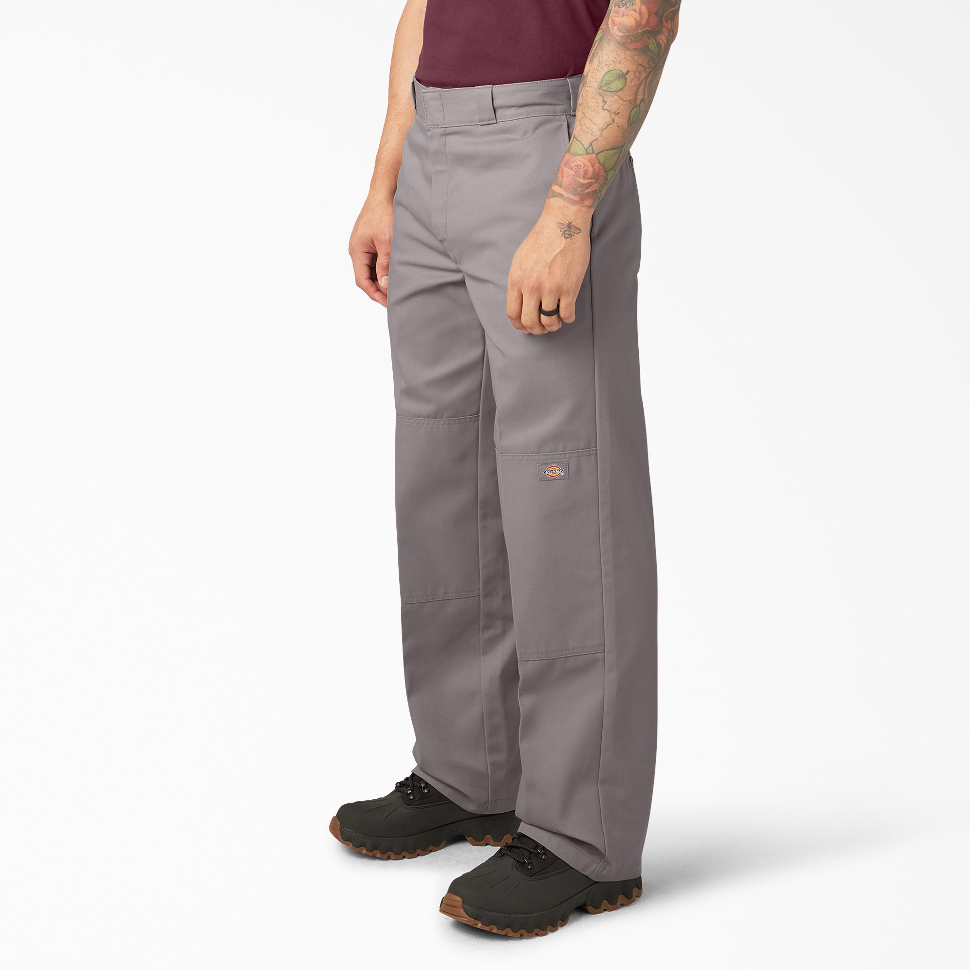 "Loose Fit Double Knee Work Pants"