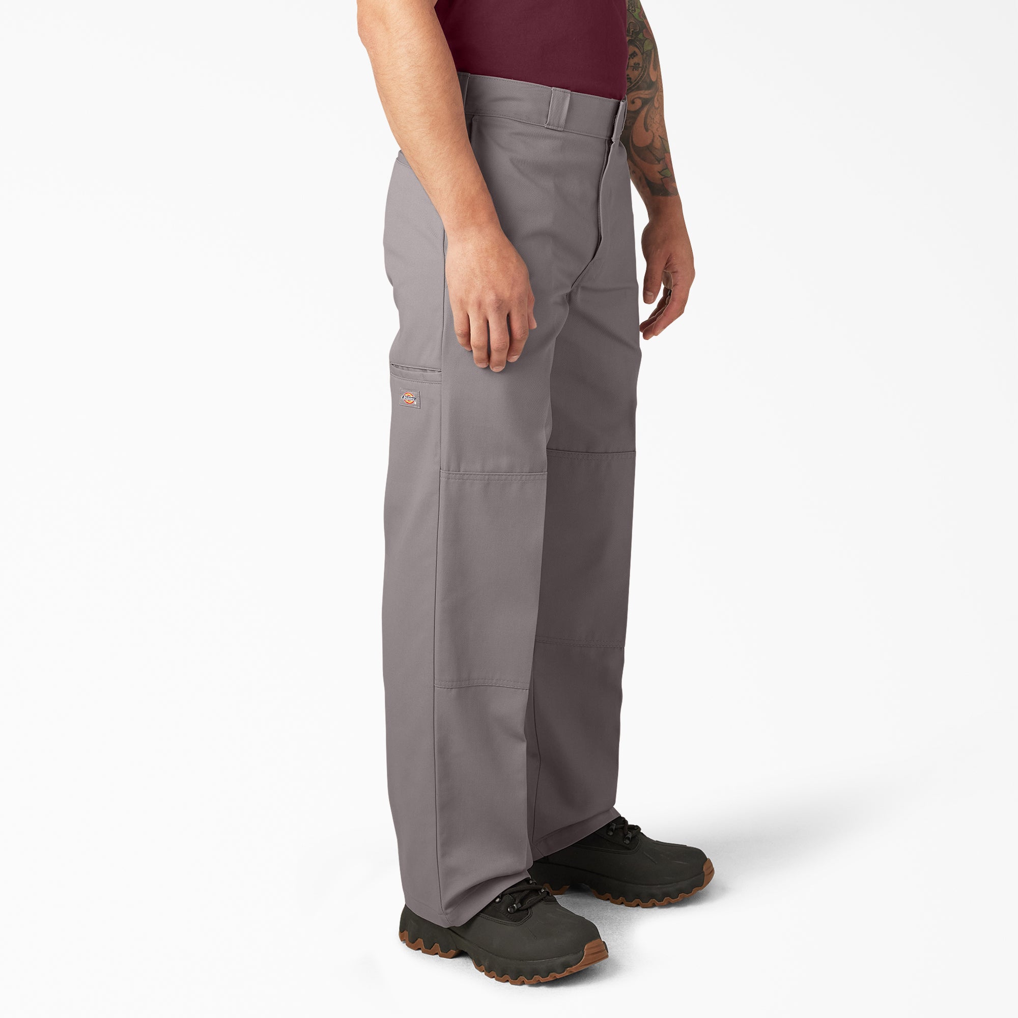 "Loose Fit Double Knee Work Pants"