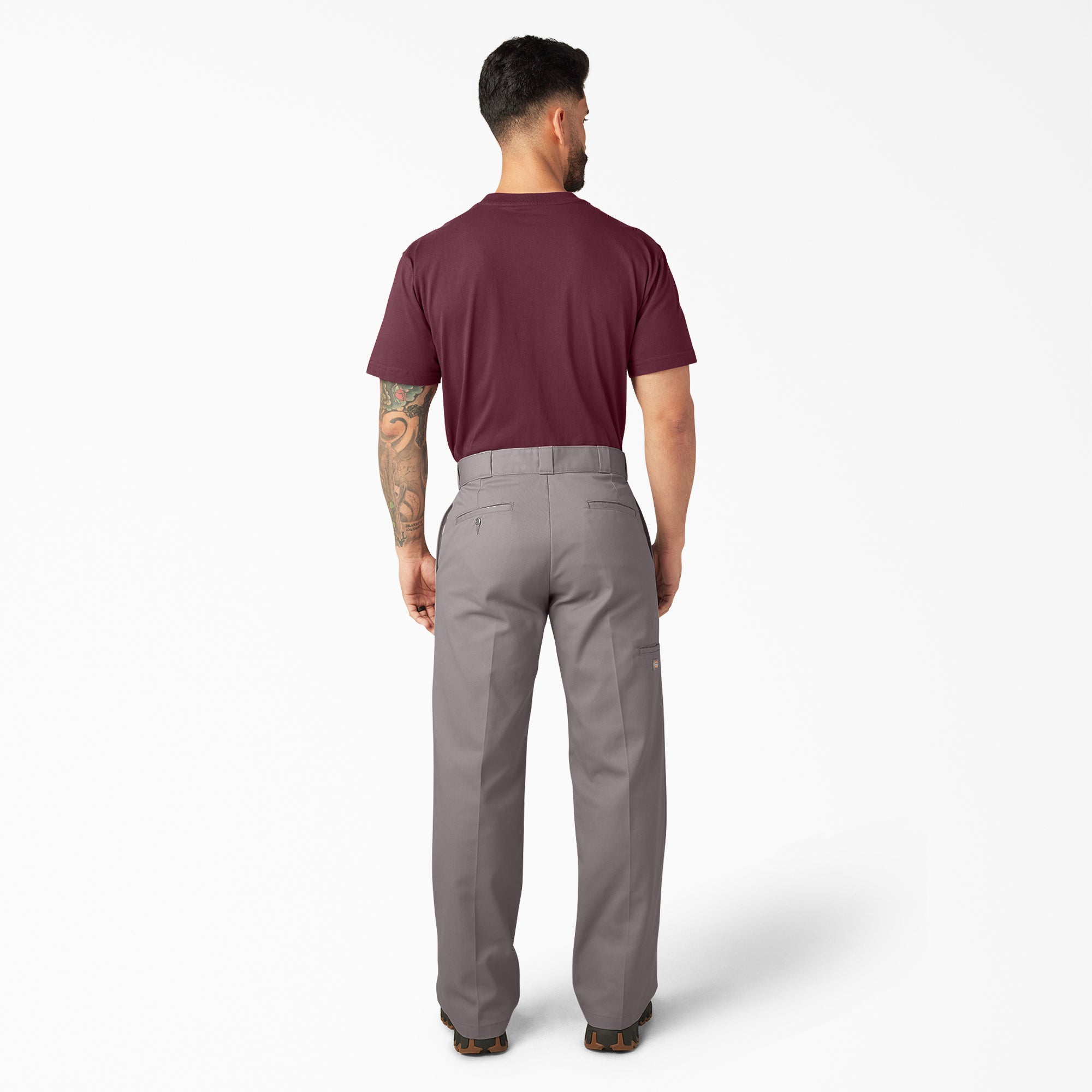 "Loose Fit Double Knee Work Pants"