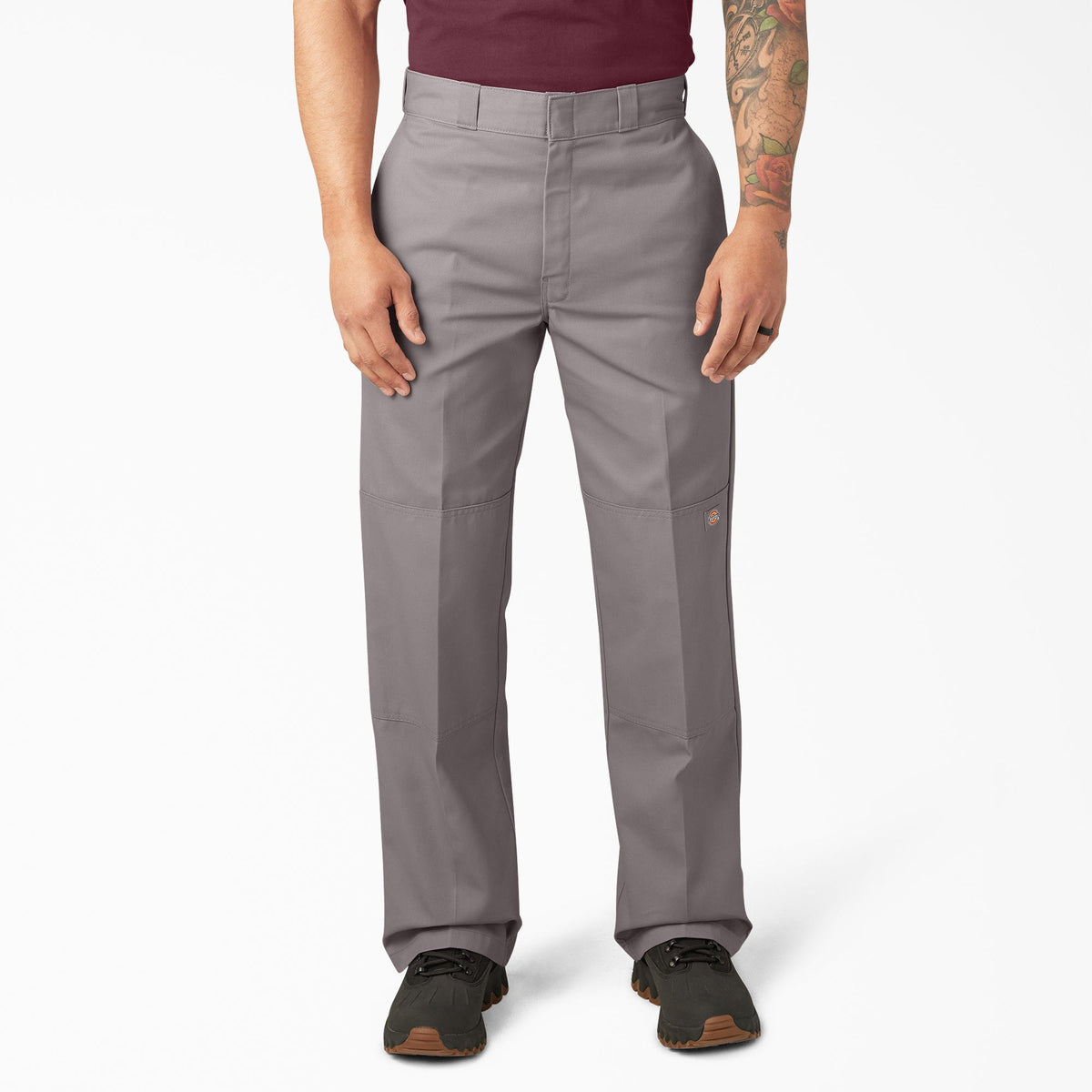 "Loose Fit Double Knee Work Pants"