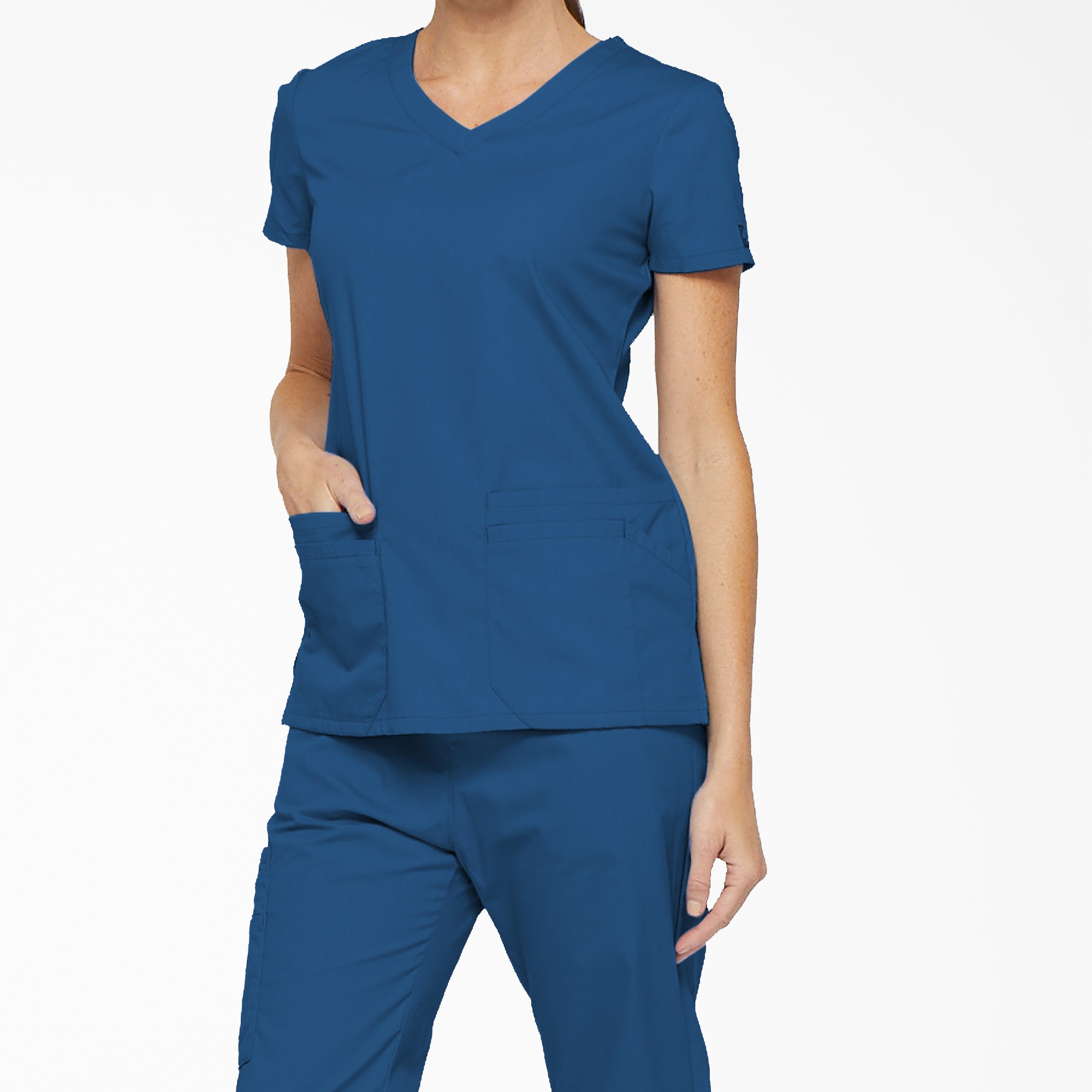 "Women's EDS Signature V-Neck Scrub Top"