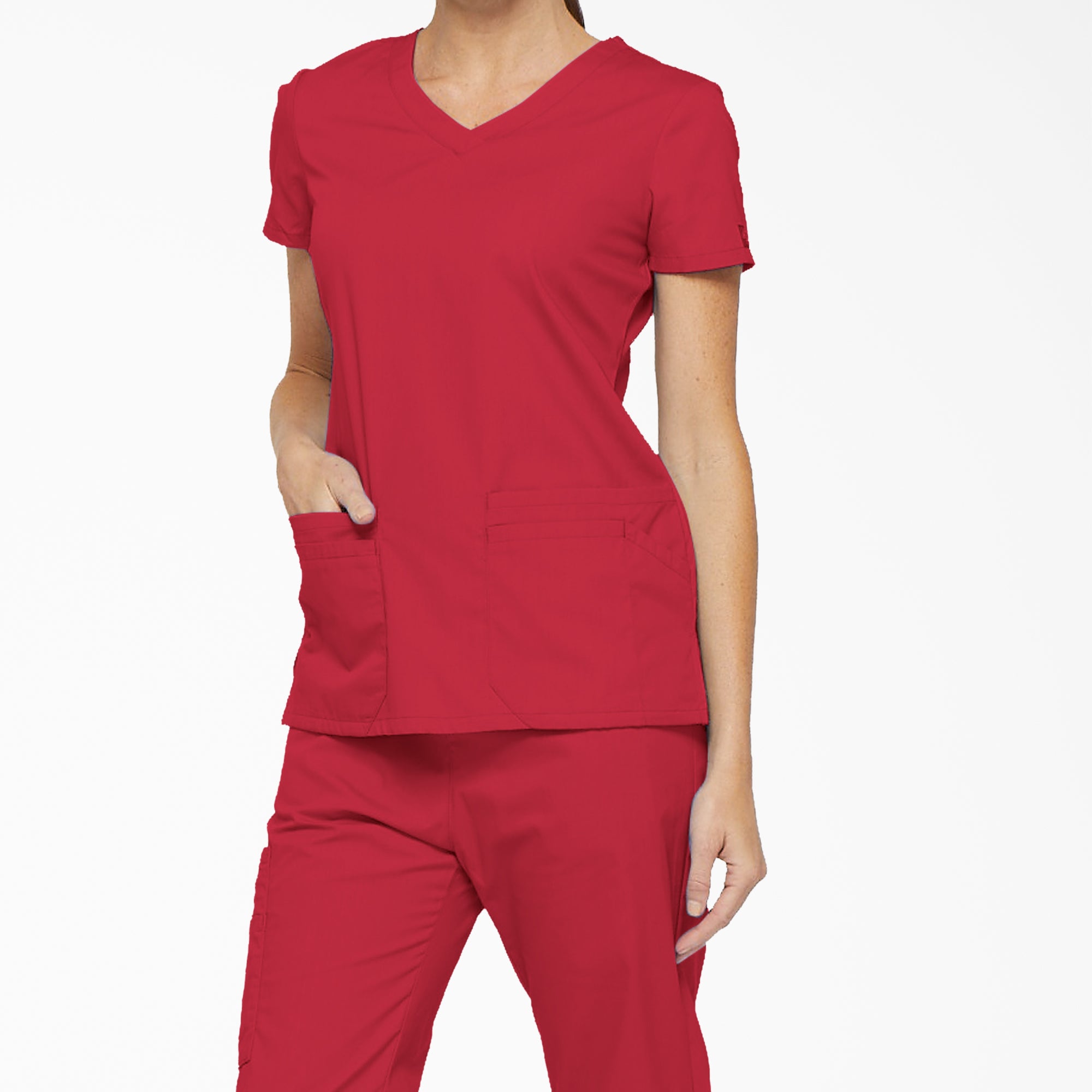 "Women's EDS Signature V-Neck Scrub Top"