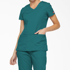 "Women's EDS Signature V-Neck Scrub Top"