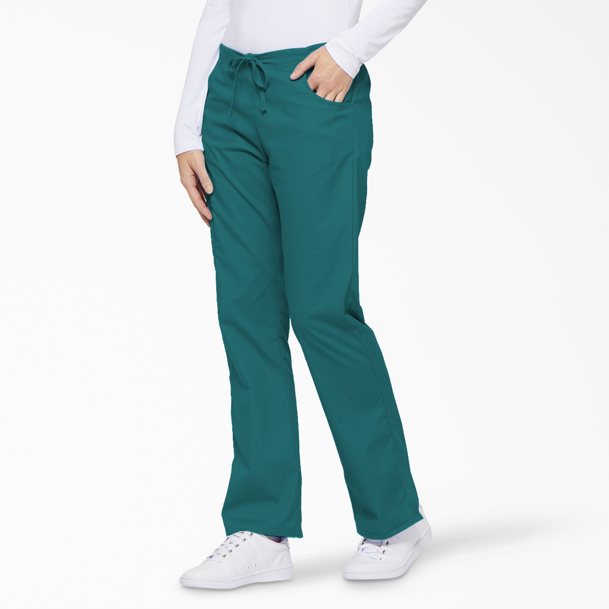 "Women's EDS Signature Drawstring Cargo Scrub Pants"
