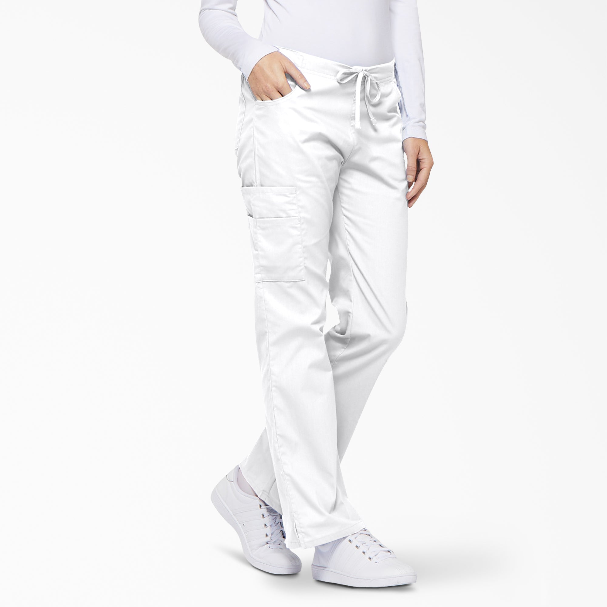 "Women's EDS Signature Drawstring Cargo Scrub Pants"