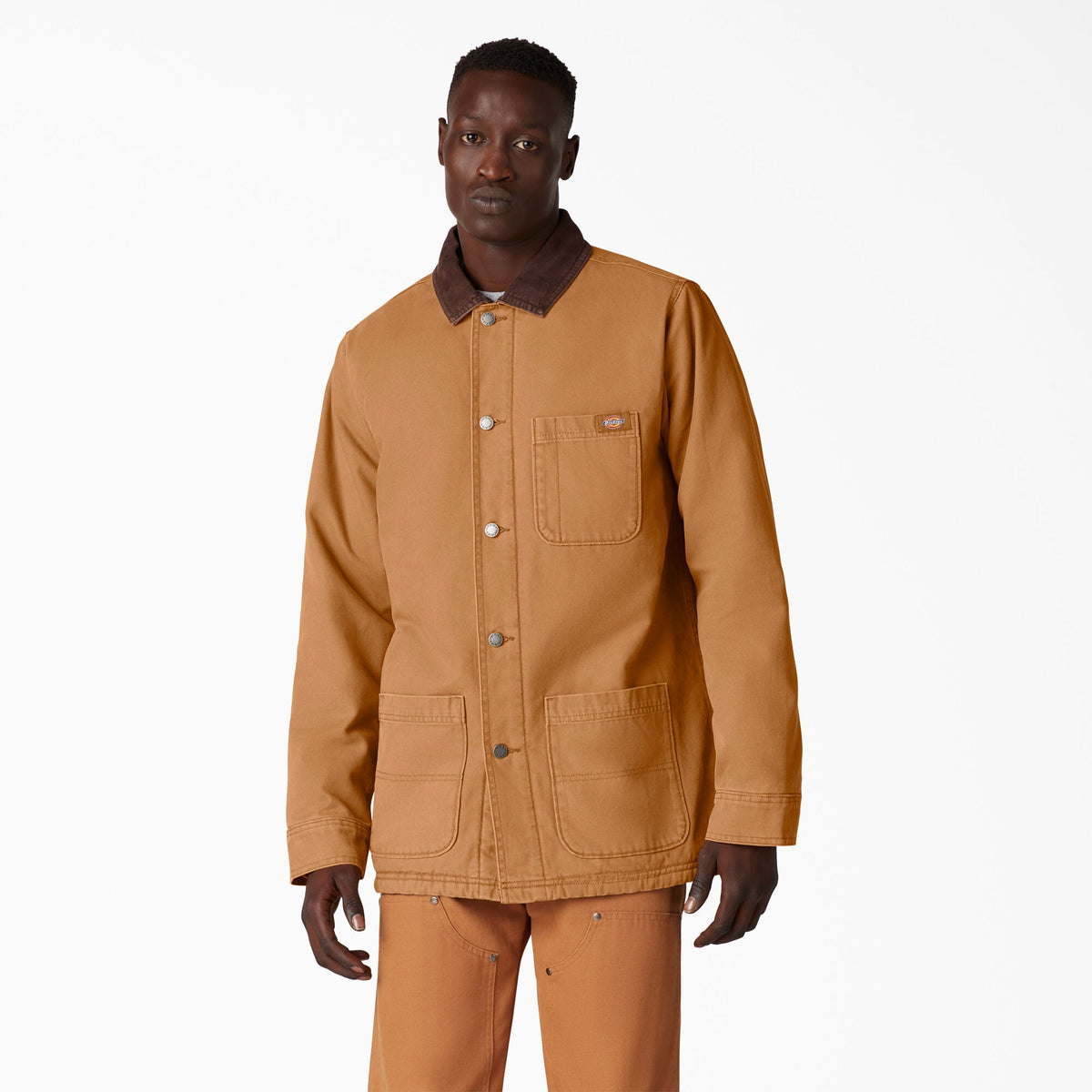 "Stonewashed Duck Lined Chore Coat"