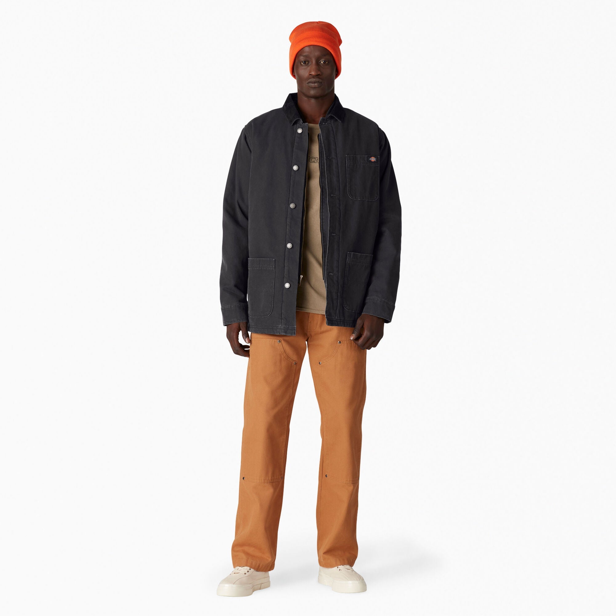 "Stonewashed Duck Lined Chore Coat"