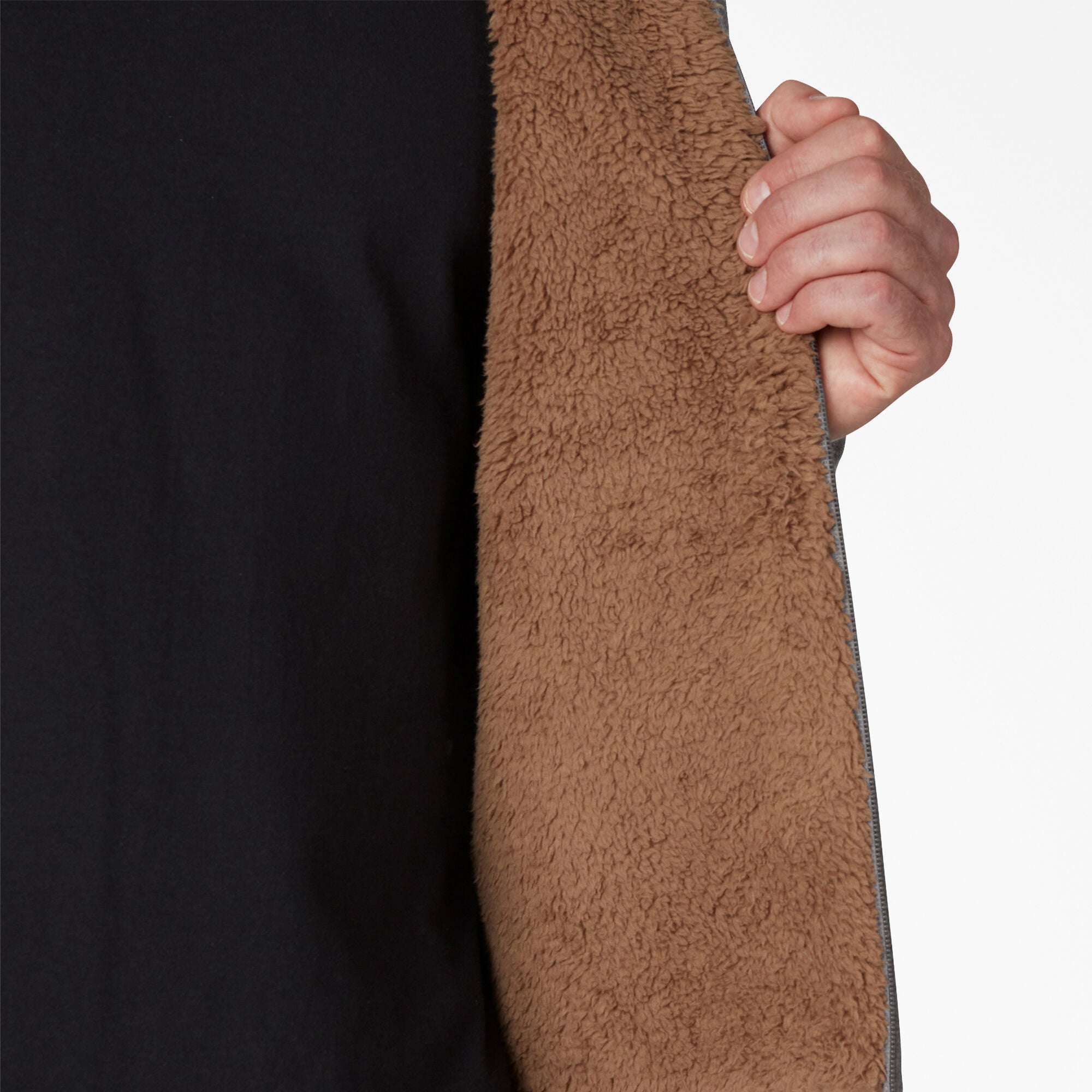 "High Pile Fleece Lined Full Zip Hoodie"