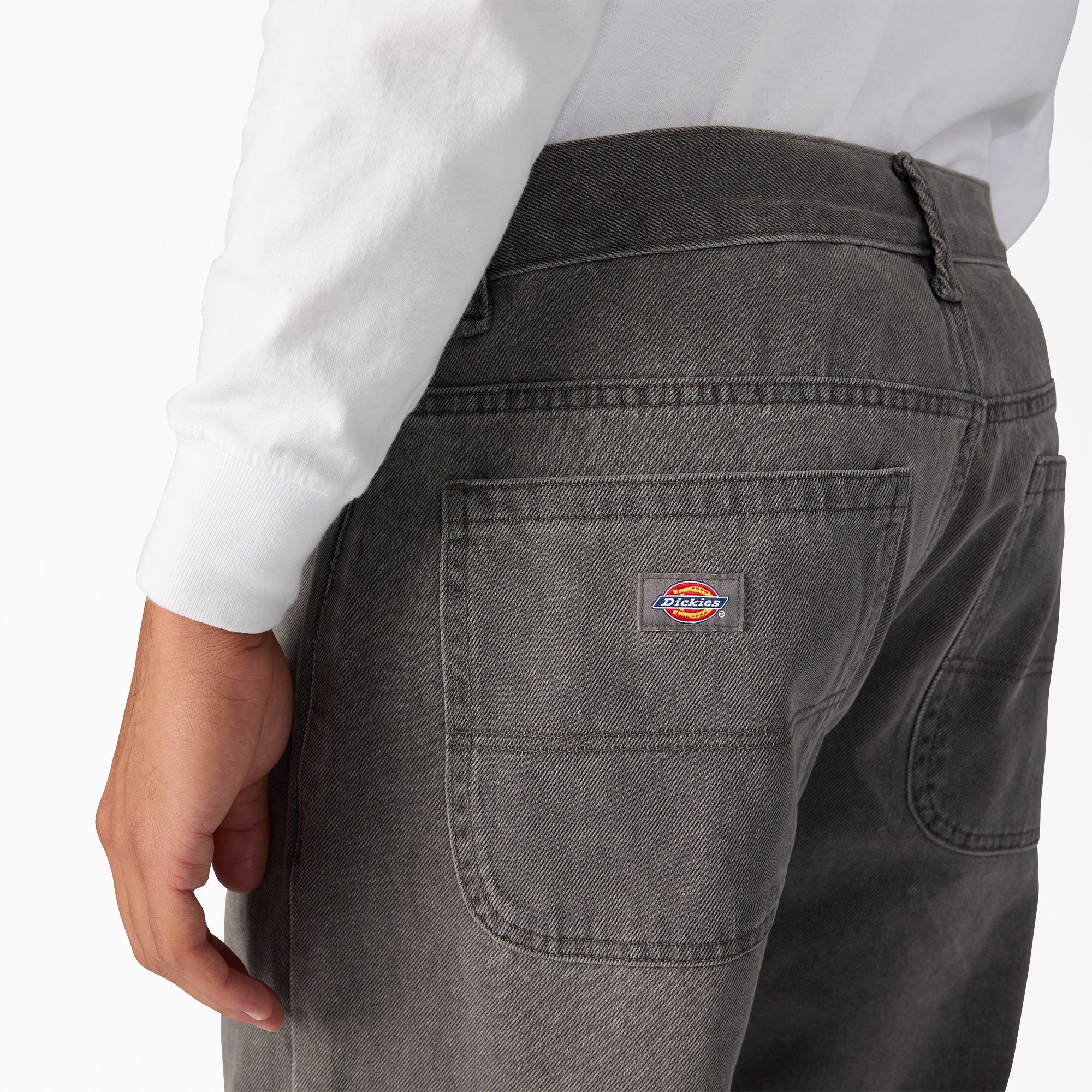 "Relaxed Fit Double Knee Jeans"