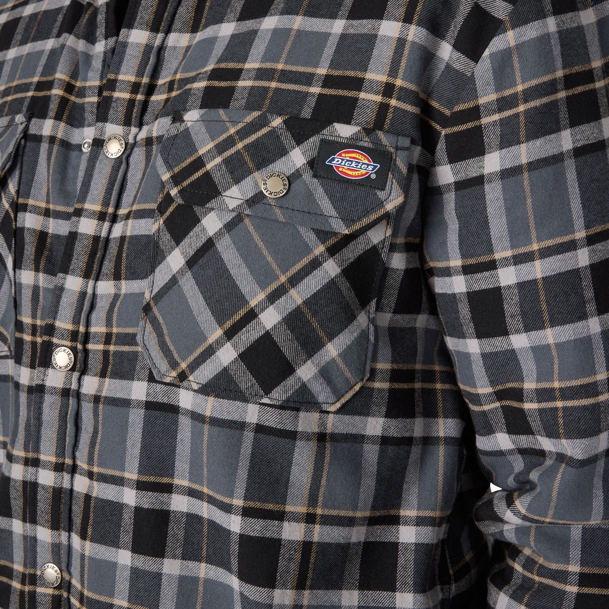 "Water Repellent Fleece-Lined Flannel Shirt Jacket"
