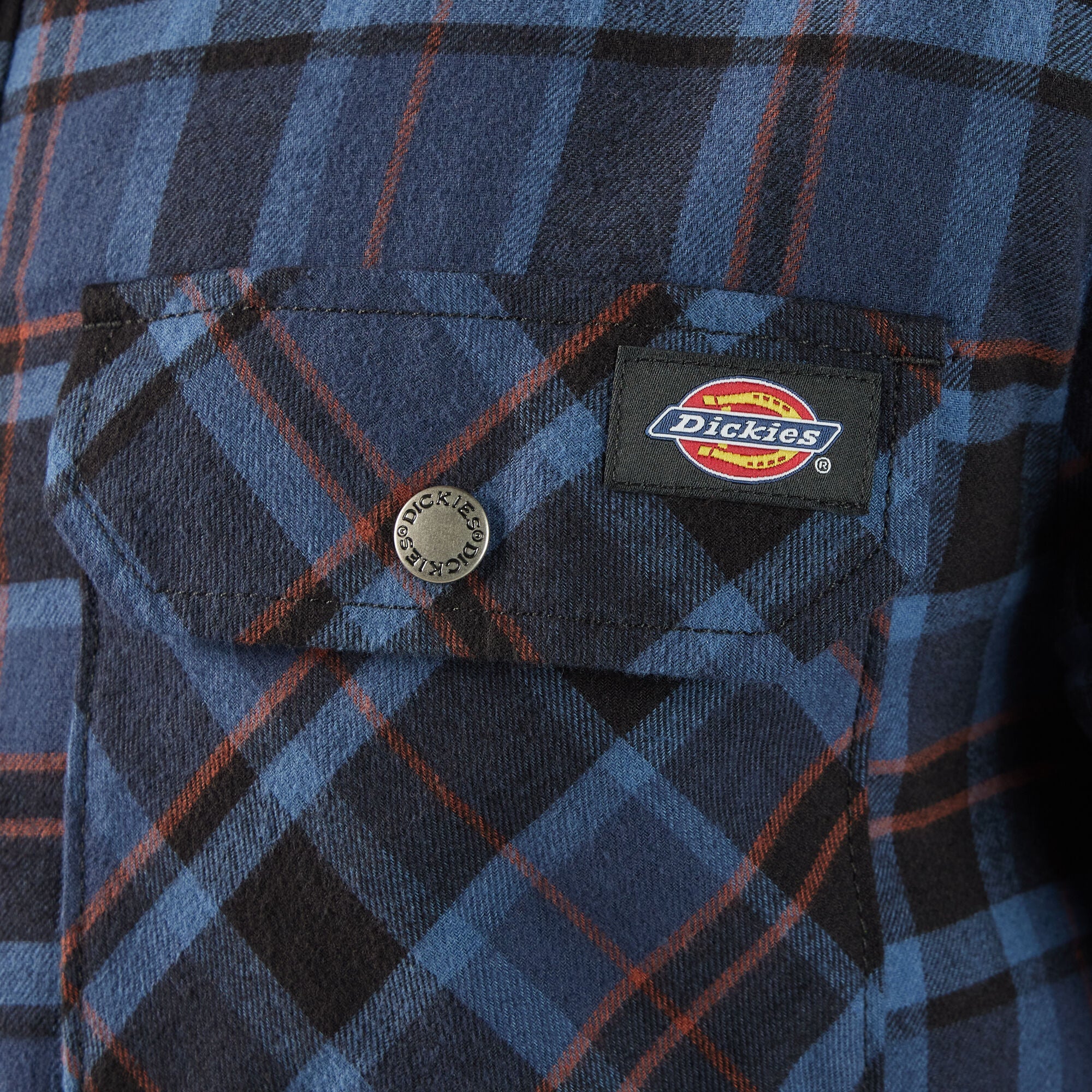 "Water Repellent Fleece-Lined Flannel Shirt Jacket"