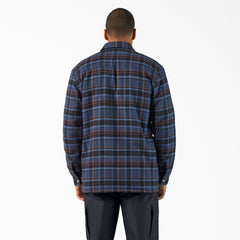 "Water Repellent Fleece-Lined Flannel Shirt Jacket"