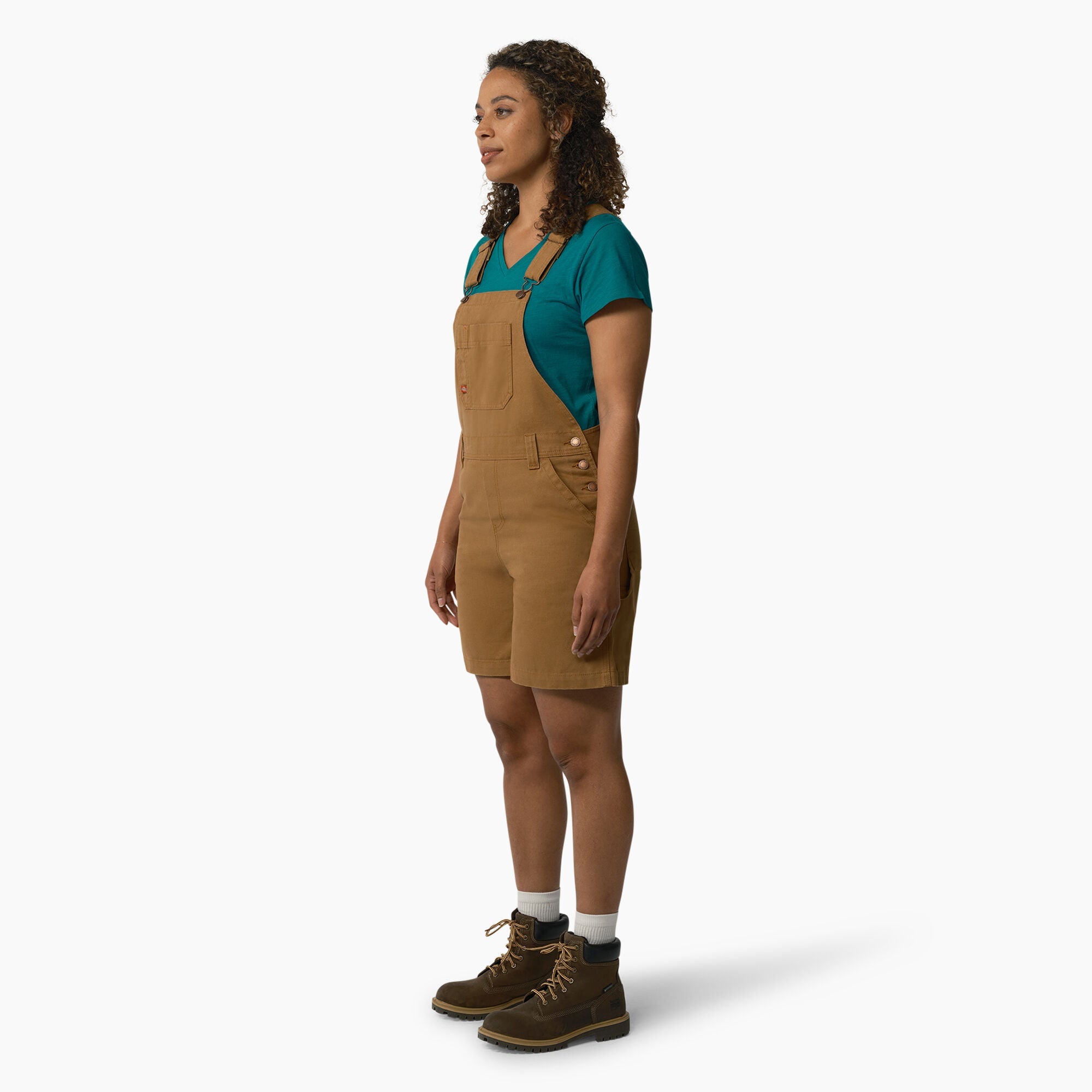 "Women's Relaxed Fit Bib Shortalls, 7"""