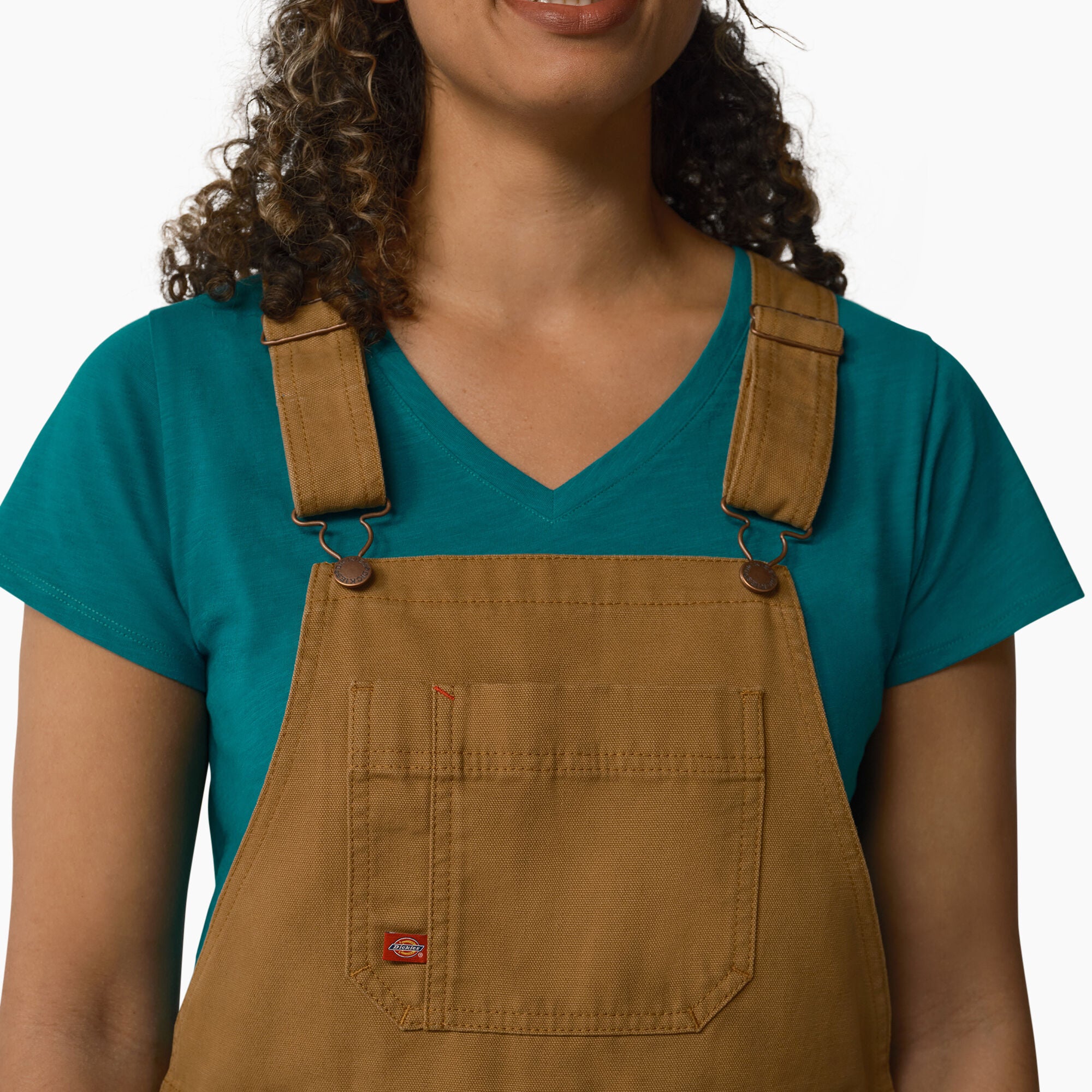 "Women's Relaxed Fit Bib Shortalls, 7"""