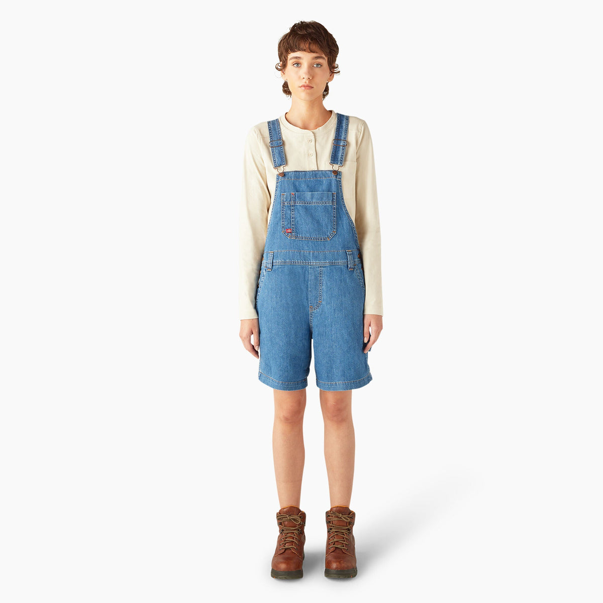 "Women's Relaxed Fit Bib Shortalls, 7"""