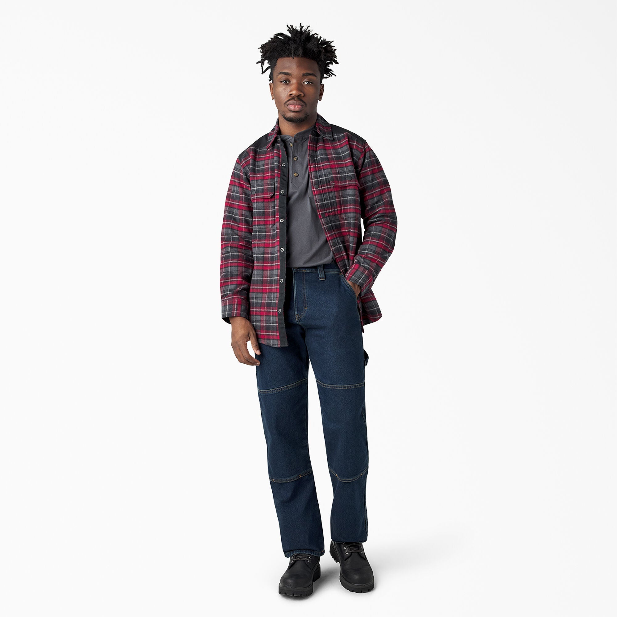 "FLEX Relaxed Fit Double Knee Jeans"