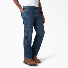 "FLEX Relaxed Fit Double Knee Jeans"