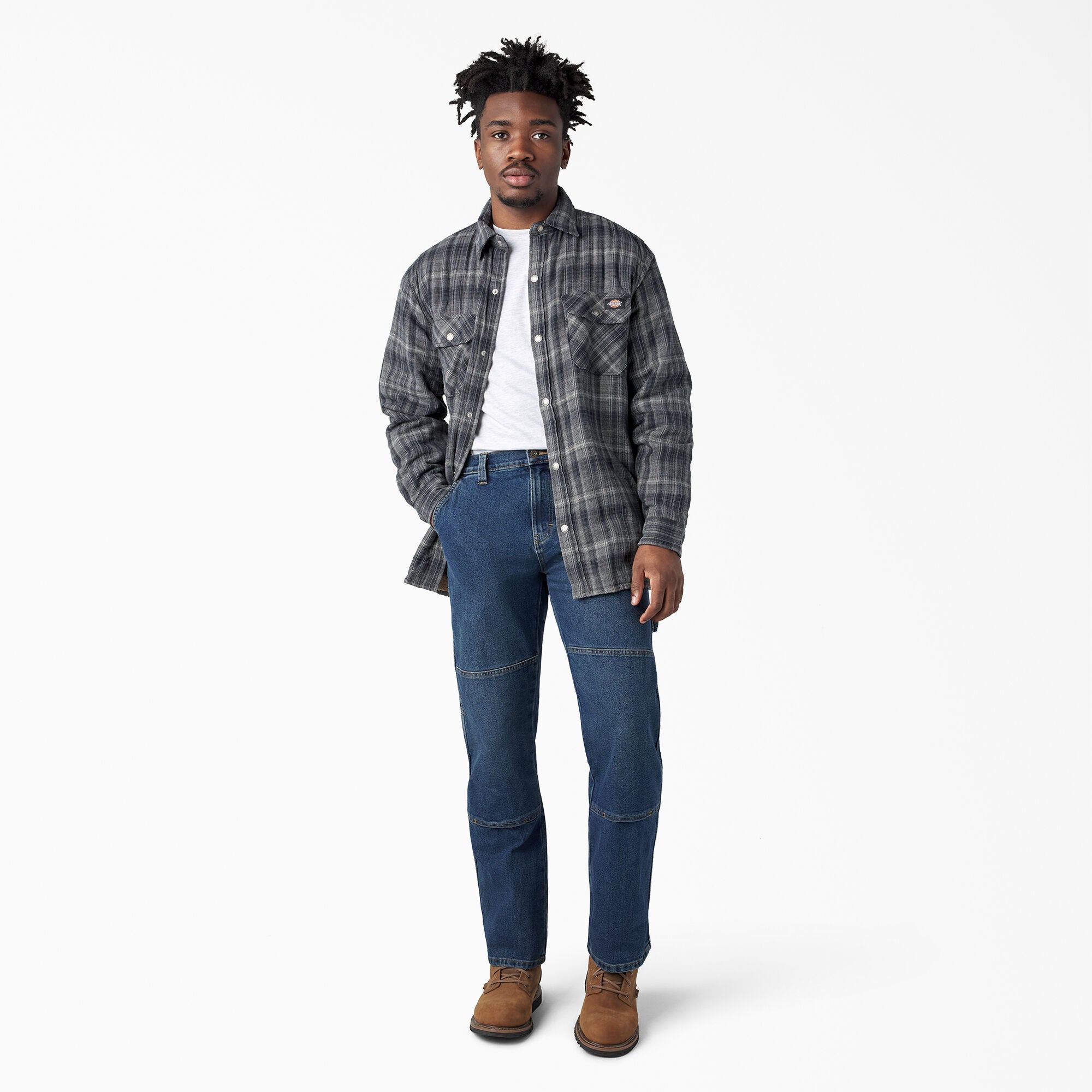 "FLEX Relaxed Fit Double Knee Jeans"