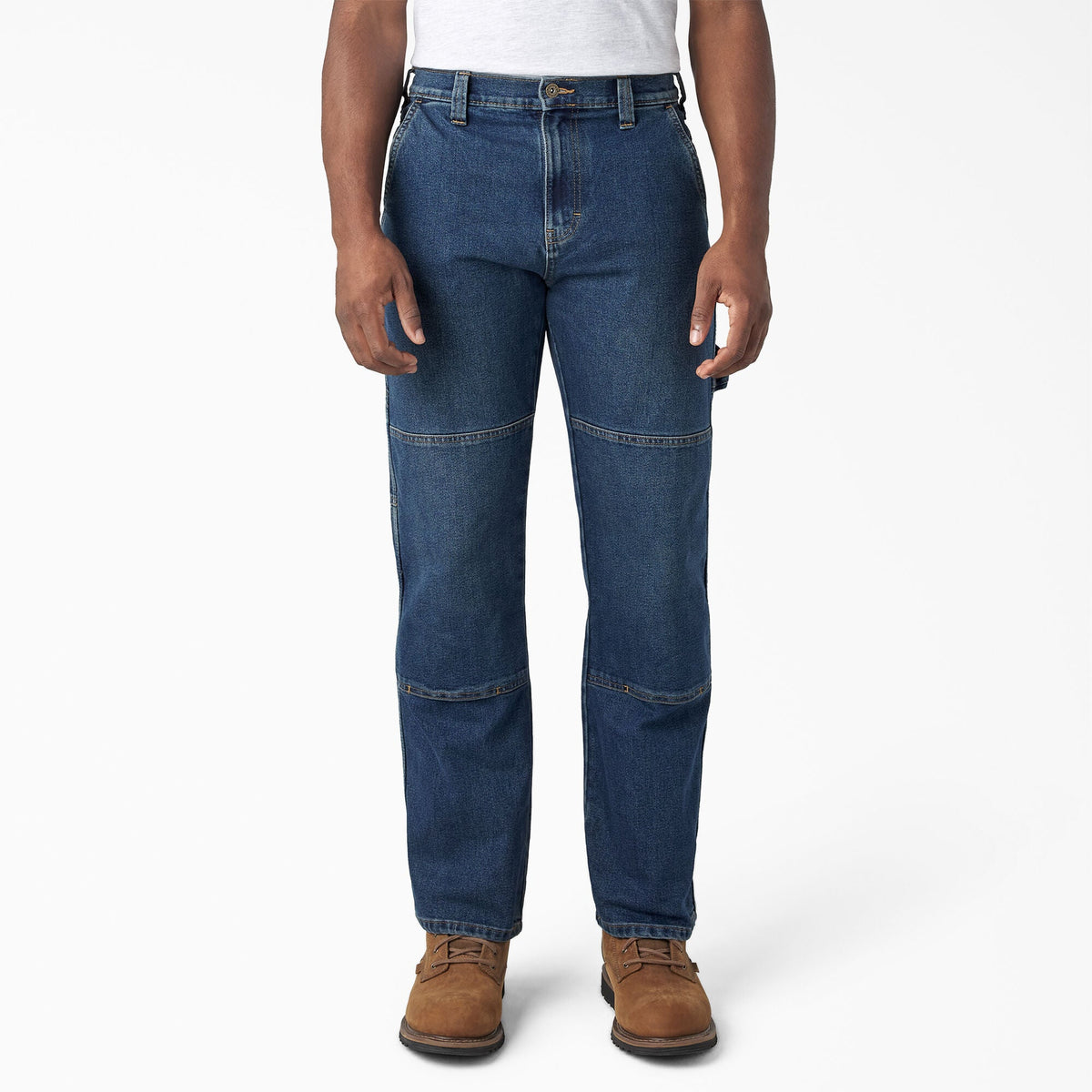 "FLEX Relaxed Fit Double Knee Jeans"
