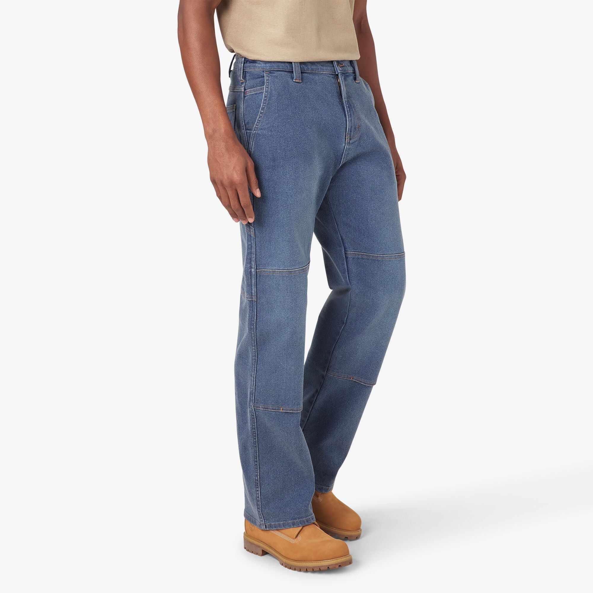 "FLEX Relaxed Fit Double Knee Jeans"