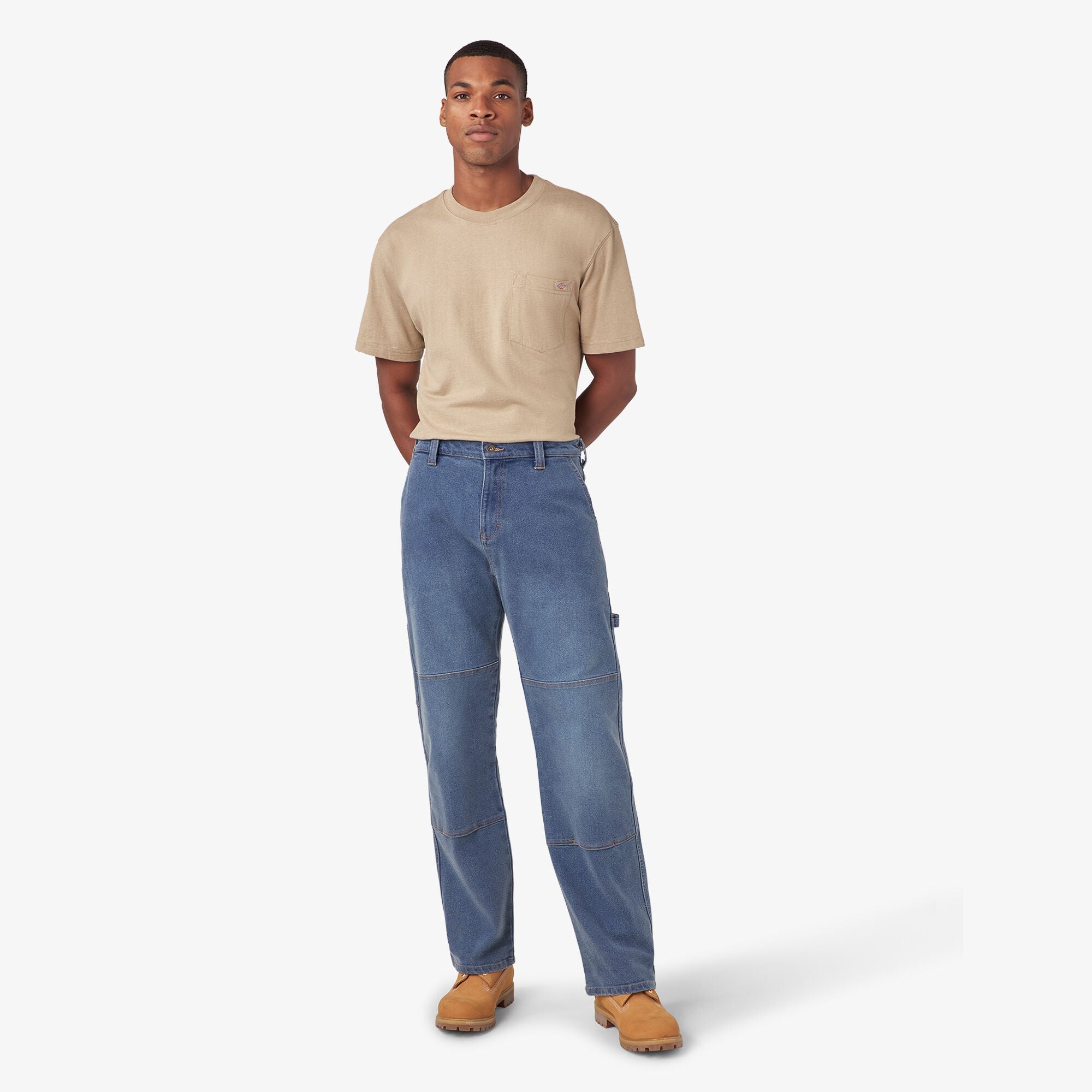 "FLEX Relaxed Fit Double Knee Jeans"