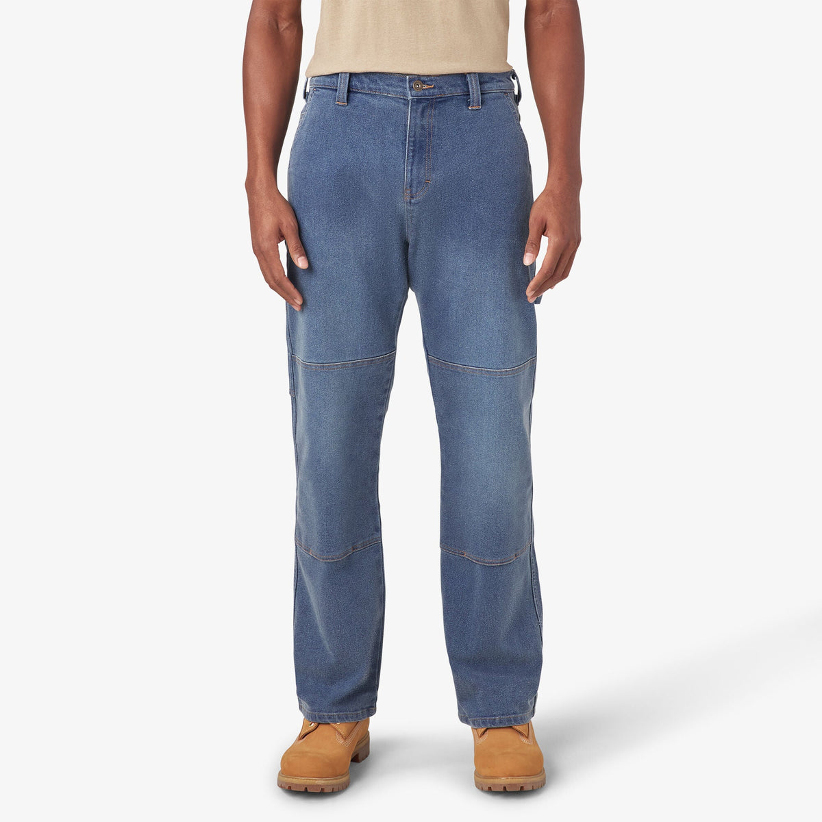 "FLEX Relaxed Fit Double Knee Jeans"