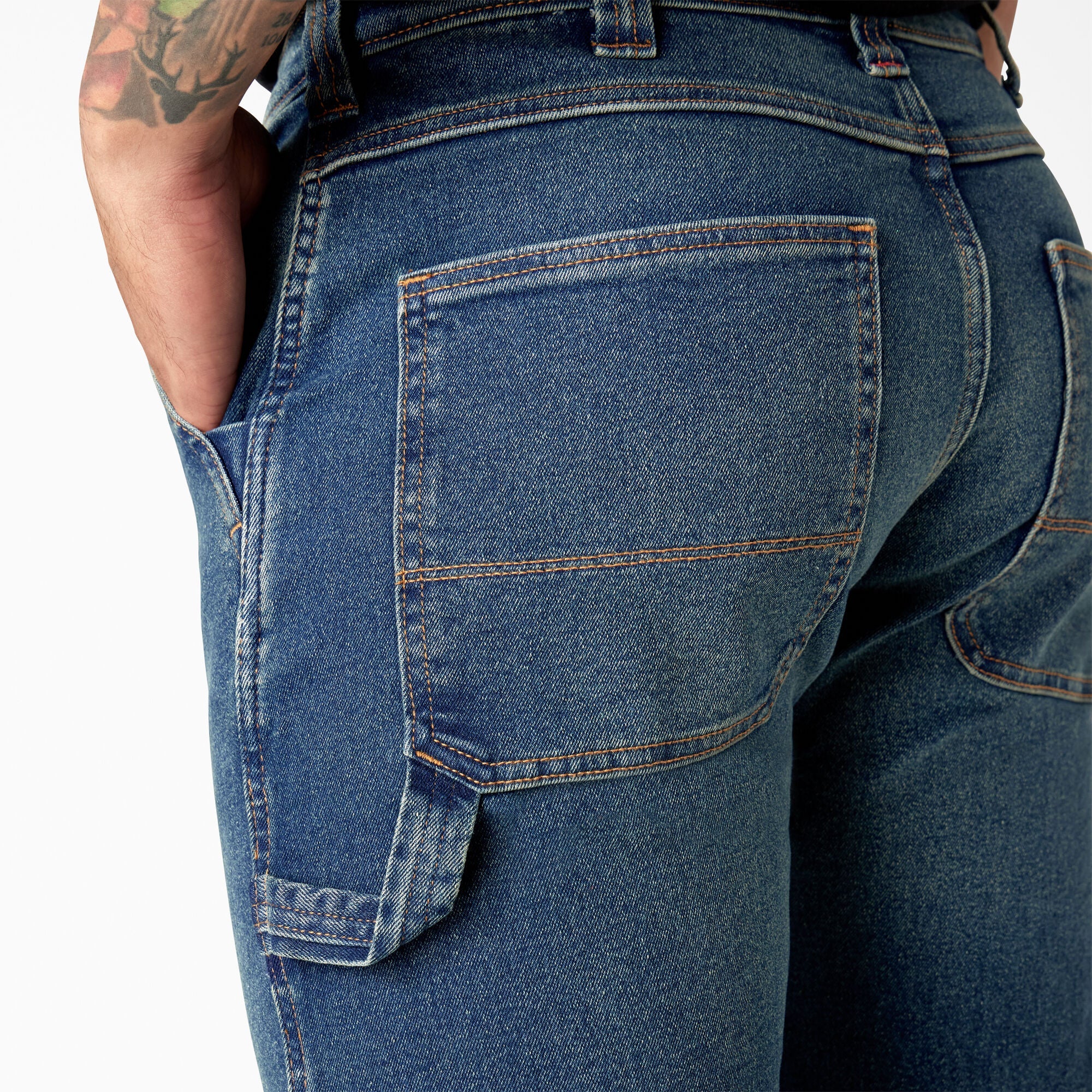 "FLEX Relaxed Fit Double Knee Jeans"