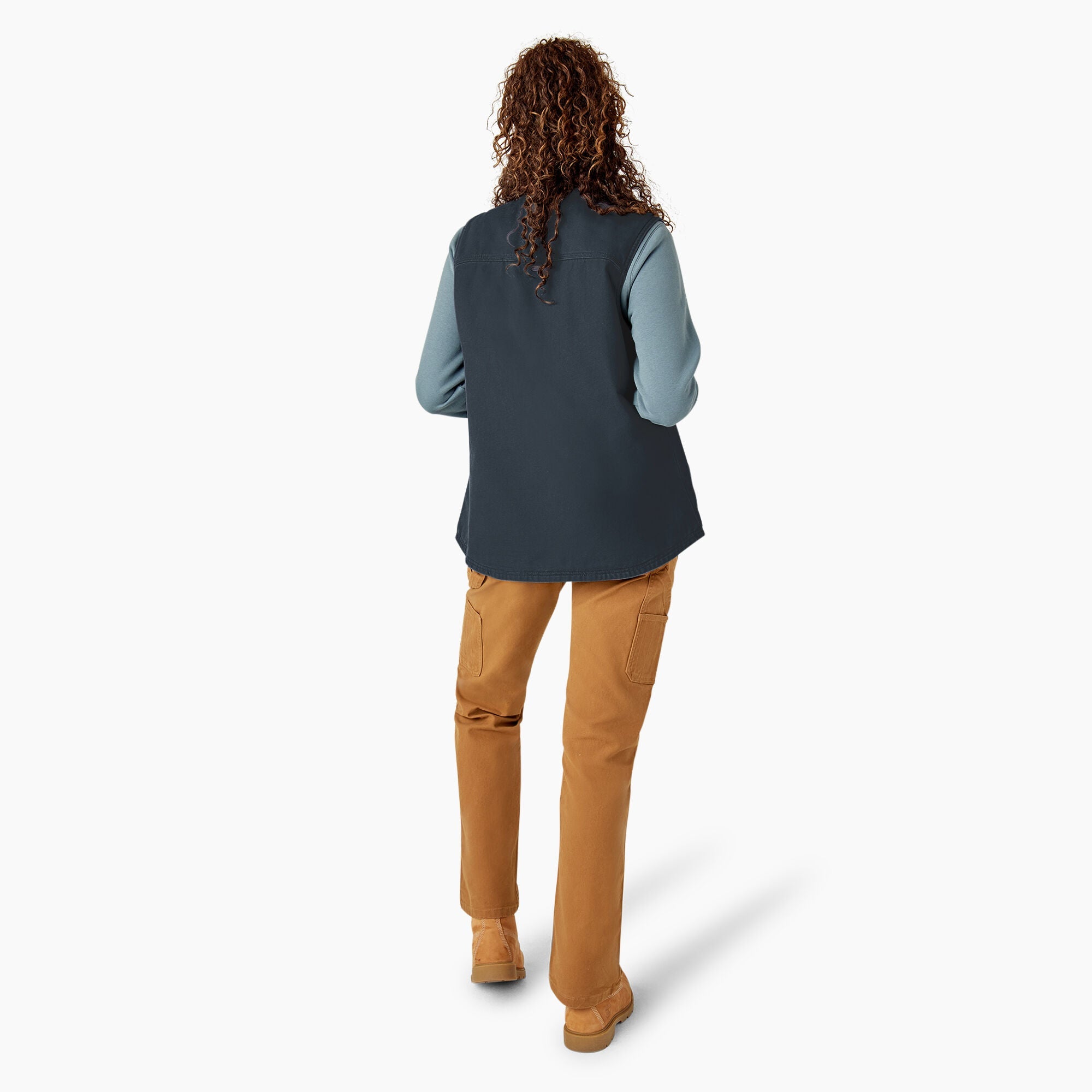 "Women's Fleece Lined Duck Canvas Vest"