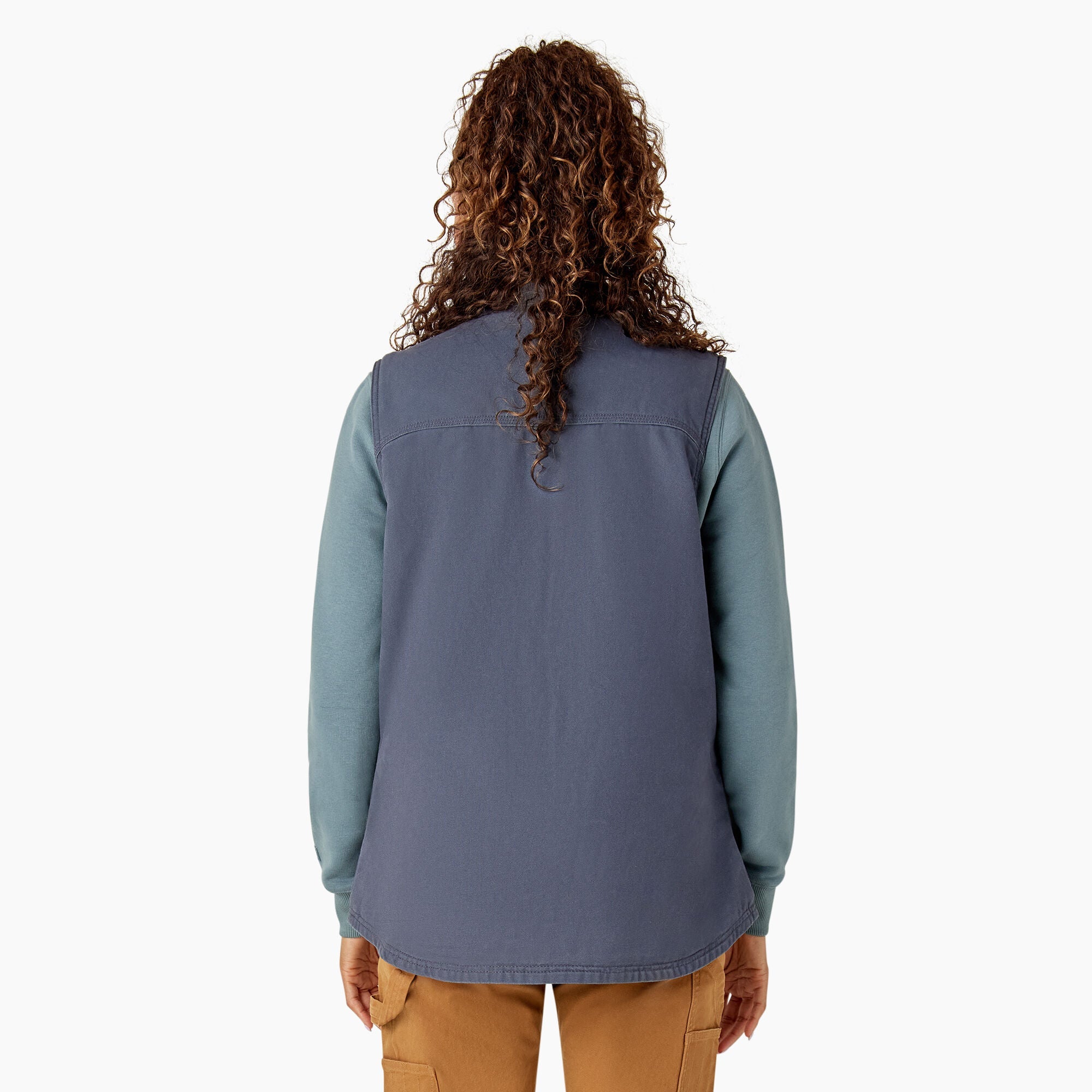 "Women's Fleece Lined Duck Canvas Vest"