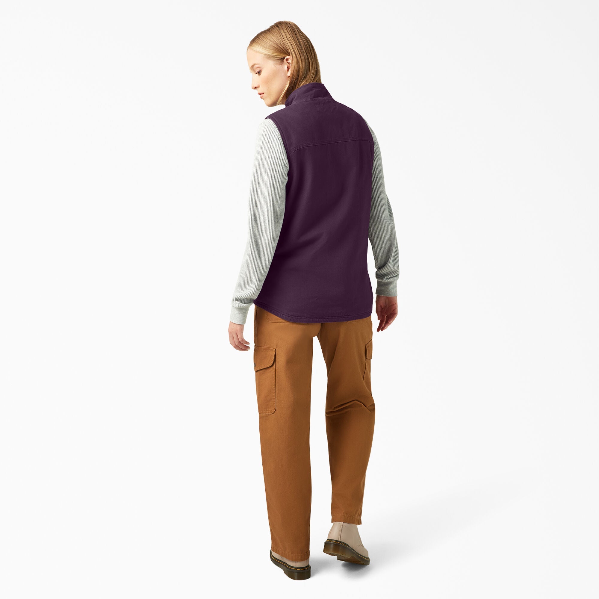 "Women's Fleece Lined Duck Canvas Vest"