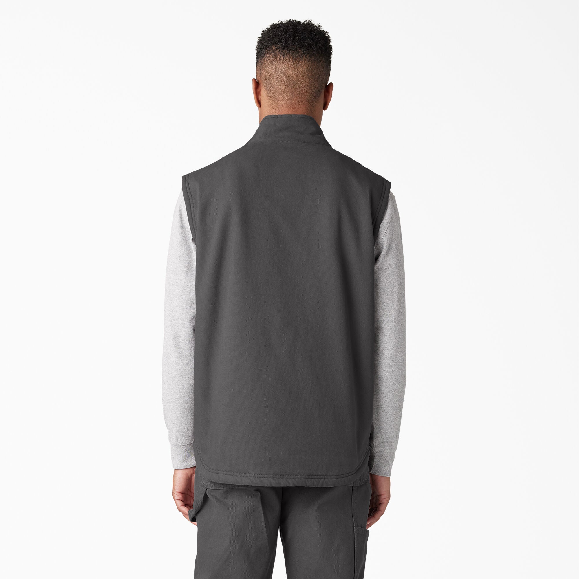"Duck Canvas High Pile Fleece Lined Vest"