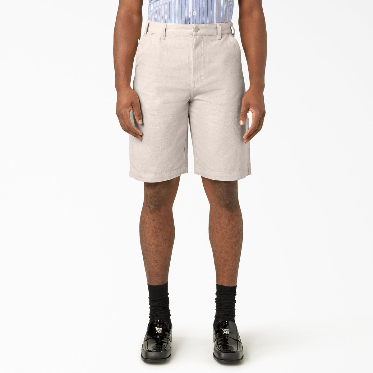 "Tonal Jacquard Painter's Shorts, 11"""