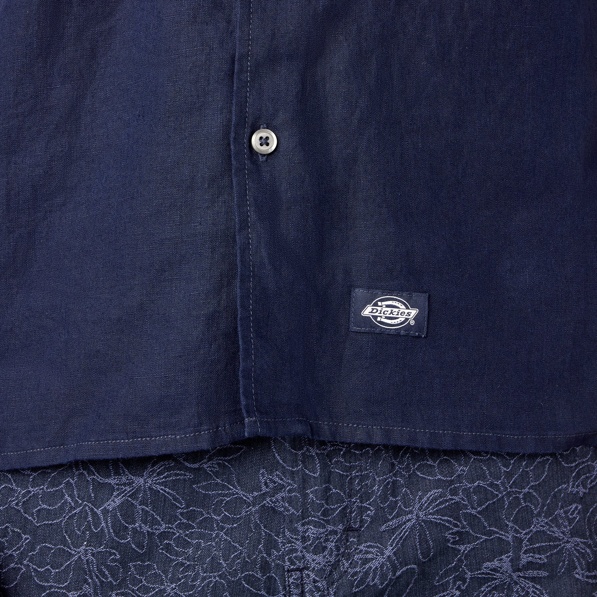 "Short Sleeve Linen Work Shirt"