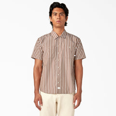 "Short Sleeve Striped Service Shirt"