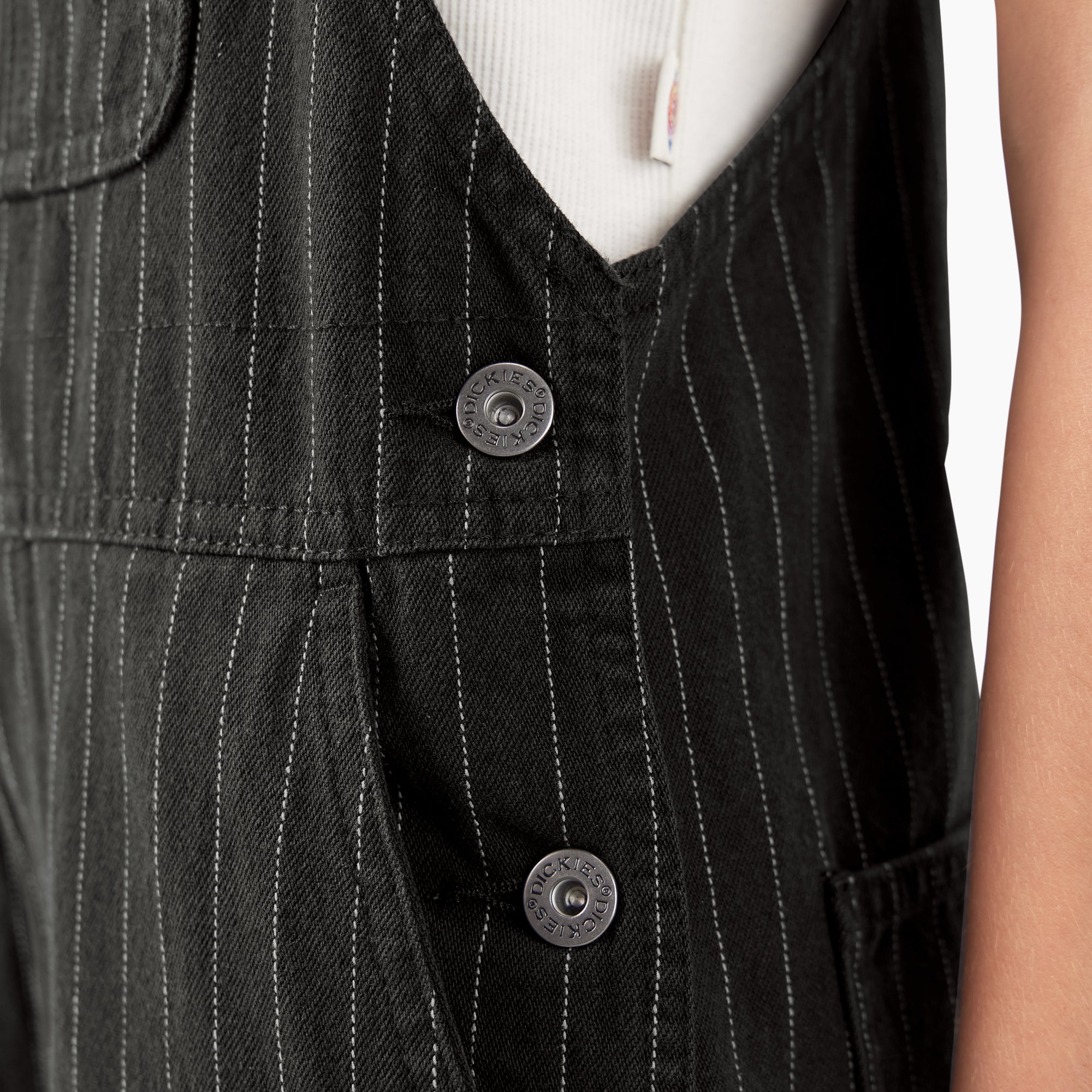 "Women's Pinstripe Service Bib Overalls"
