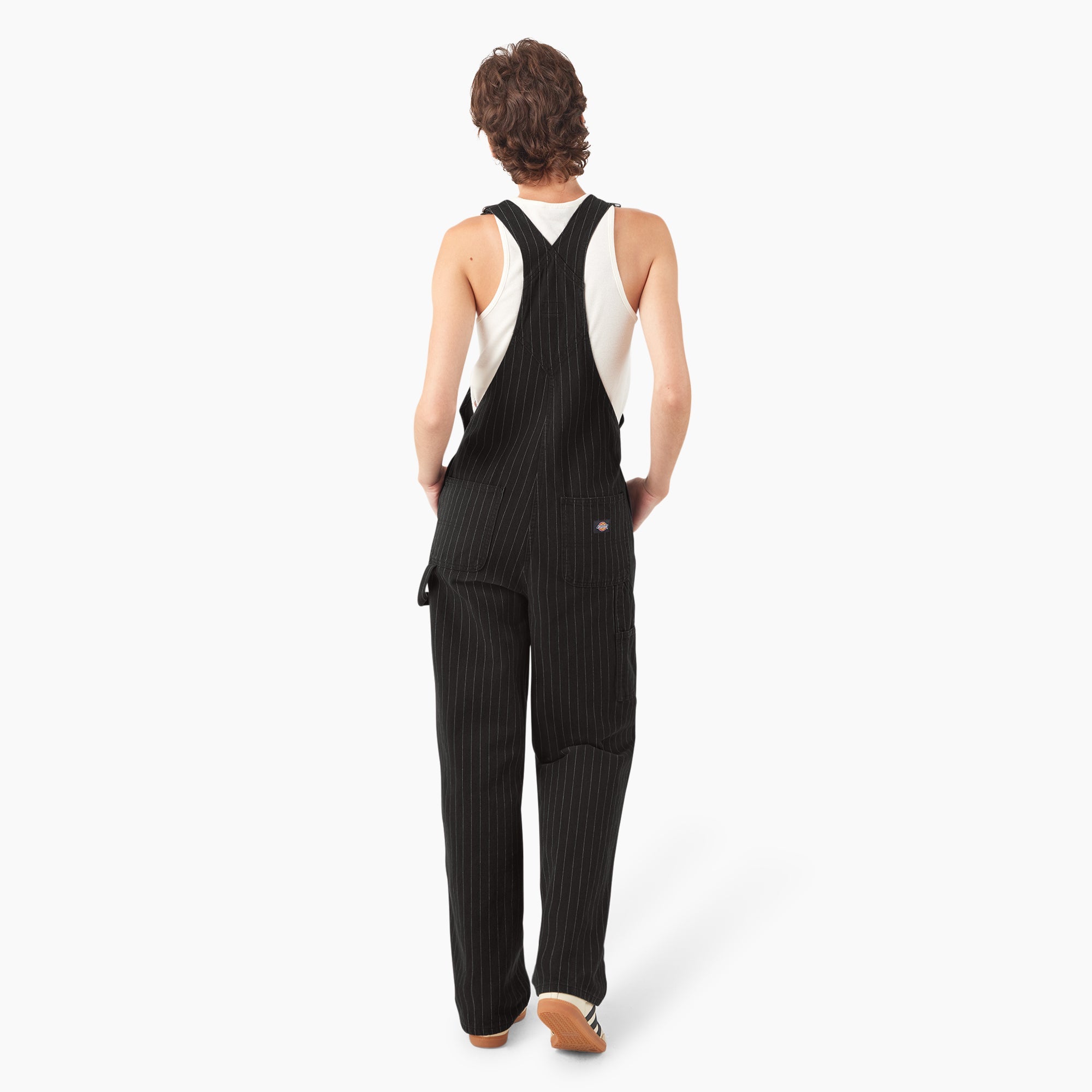 "Women's Pinstripe Service Bib Overalls"