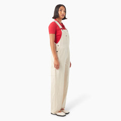 "Women's Pinstripe Service Bib Overalls"