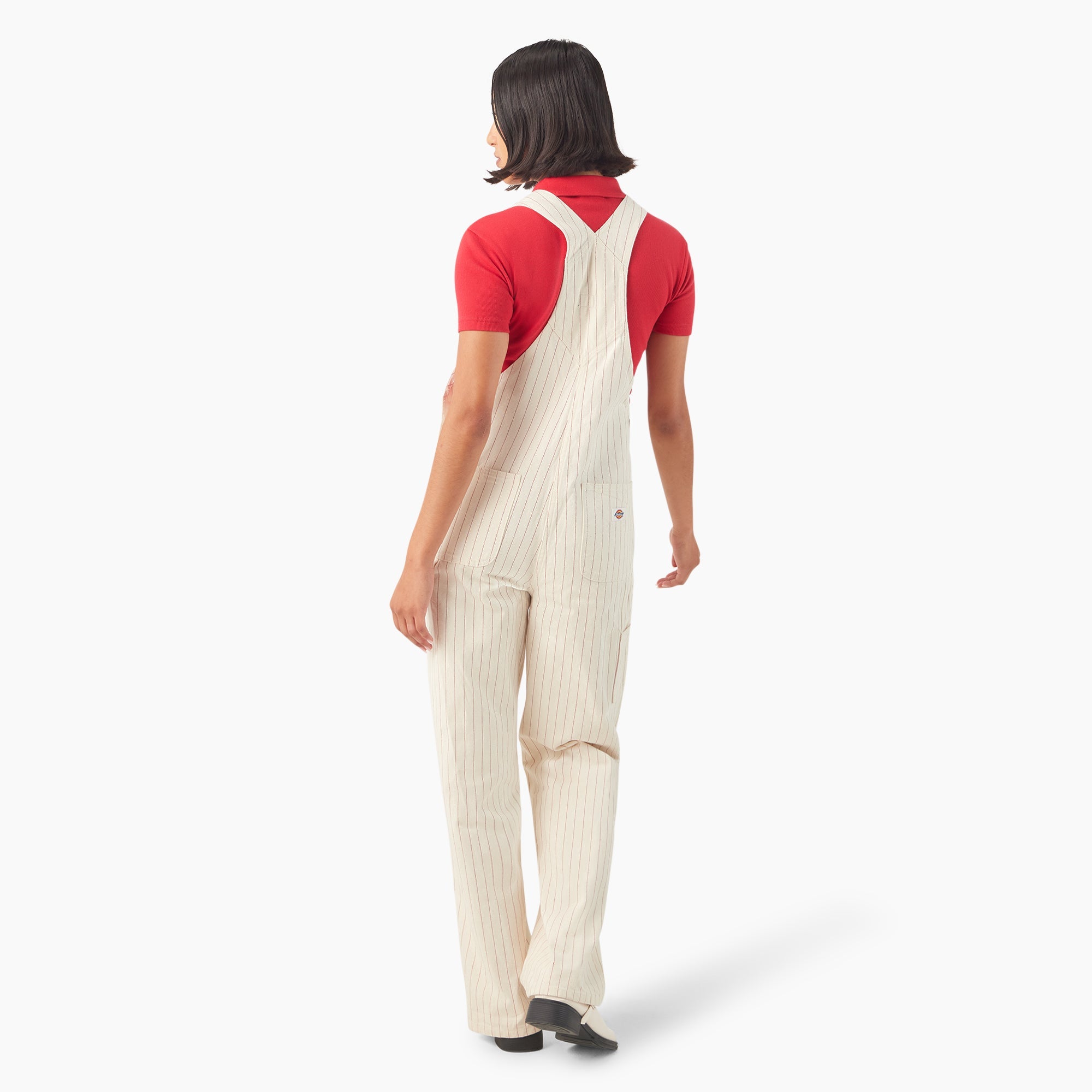 "Women's Pinstripe Service Bib Overalls"