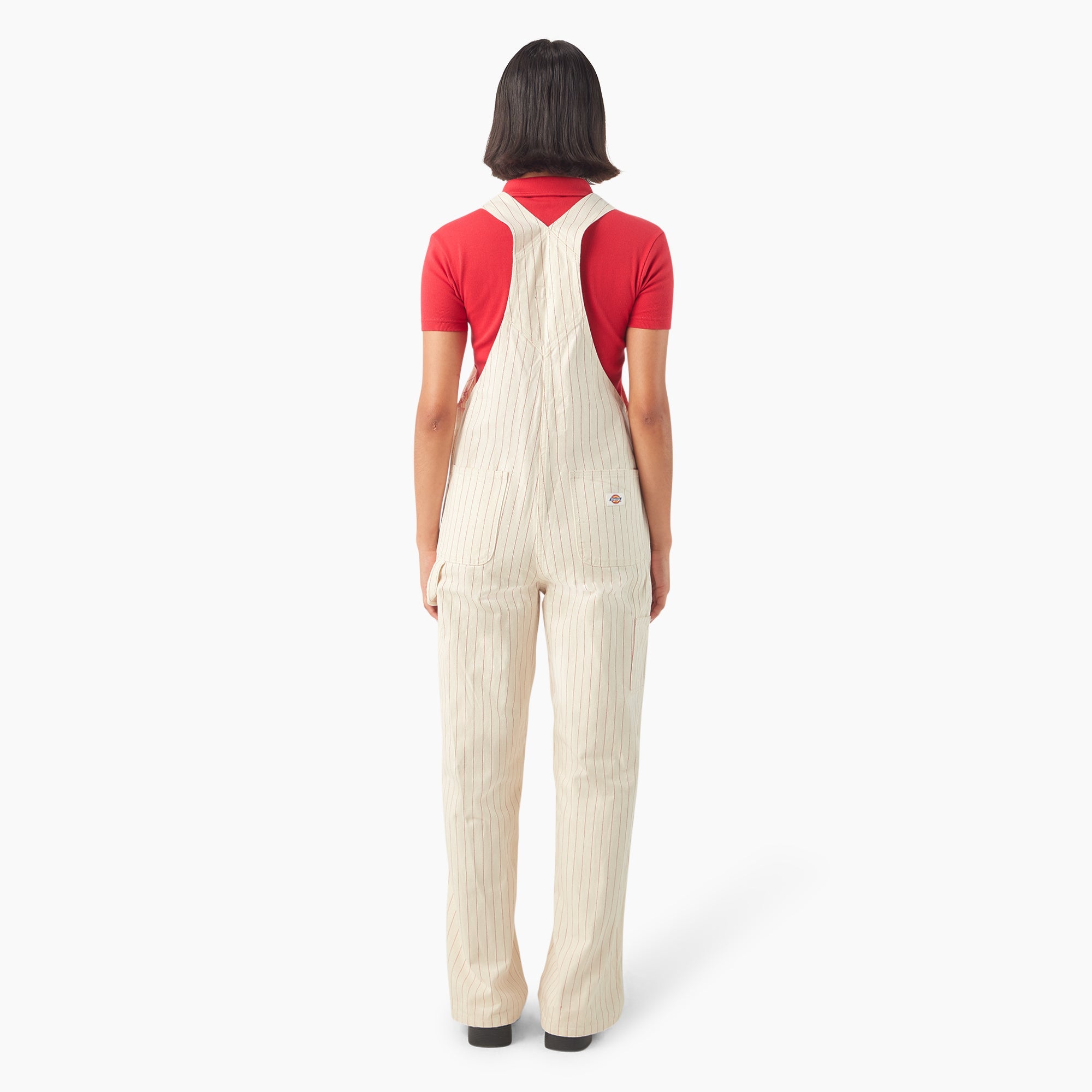 "Women's Pinstripe Service Bib Overalls"