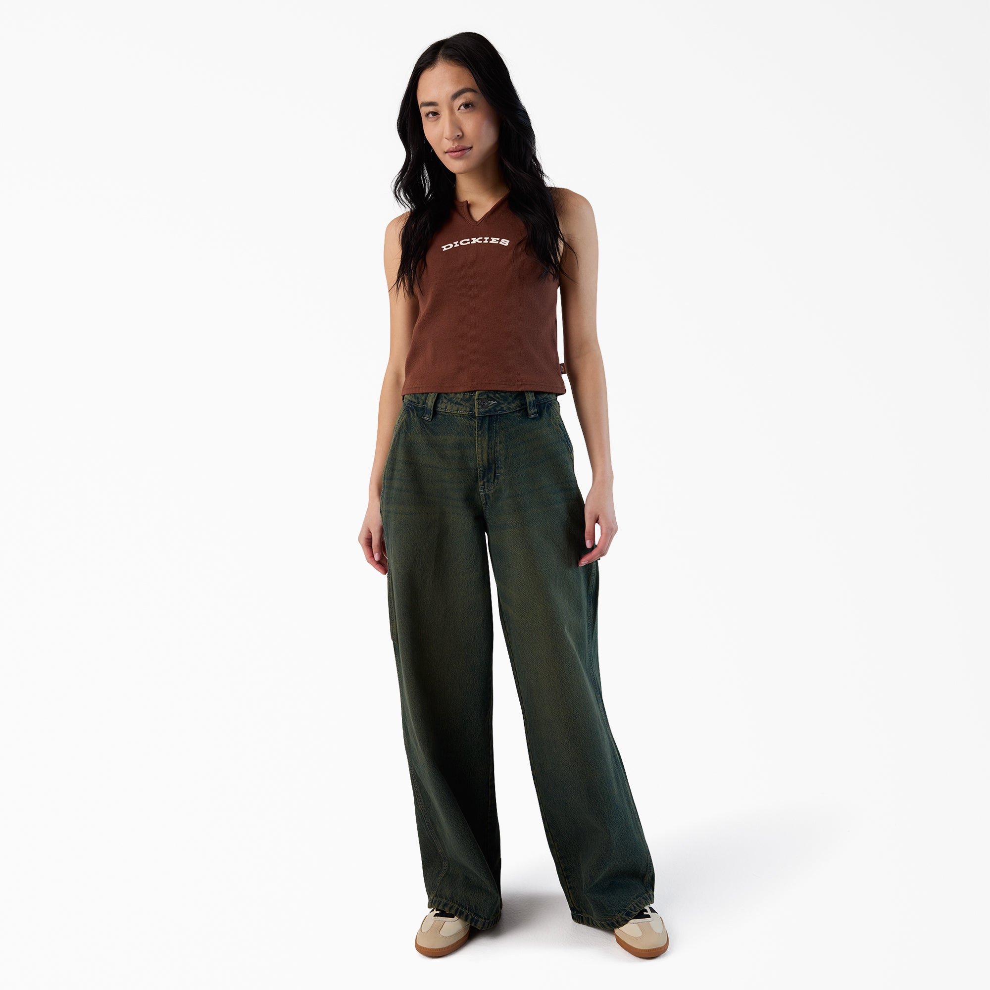 "Women's Loose Fit Denim Carpenter Jeans"
